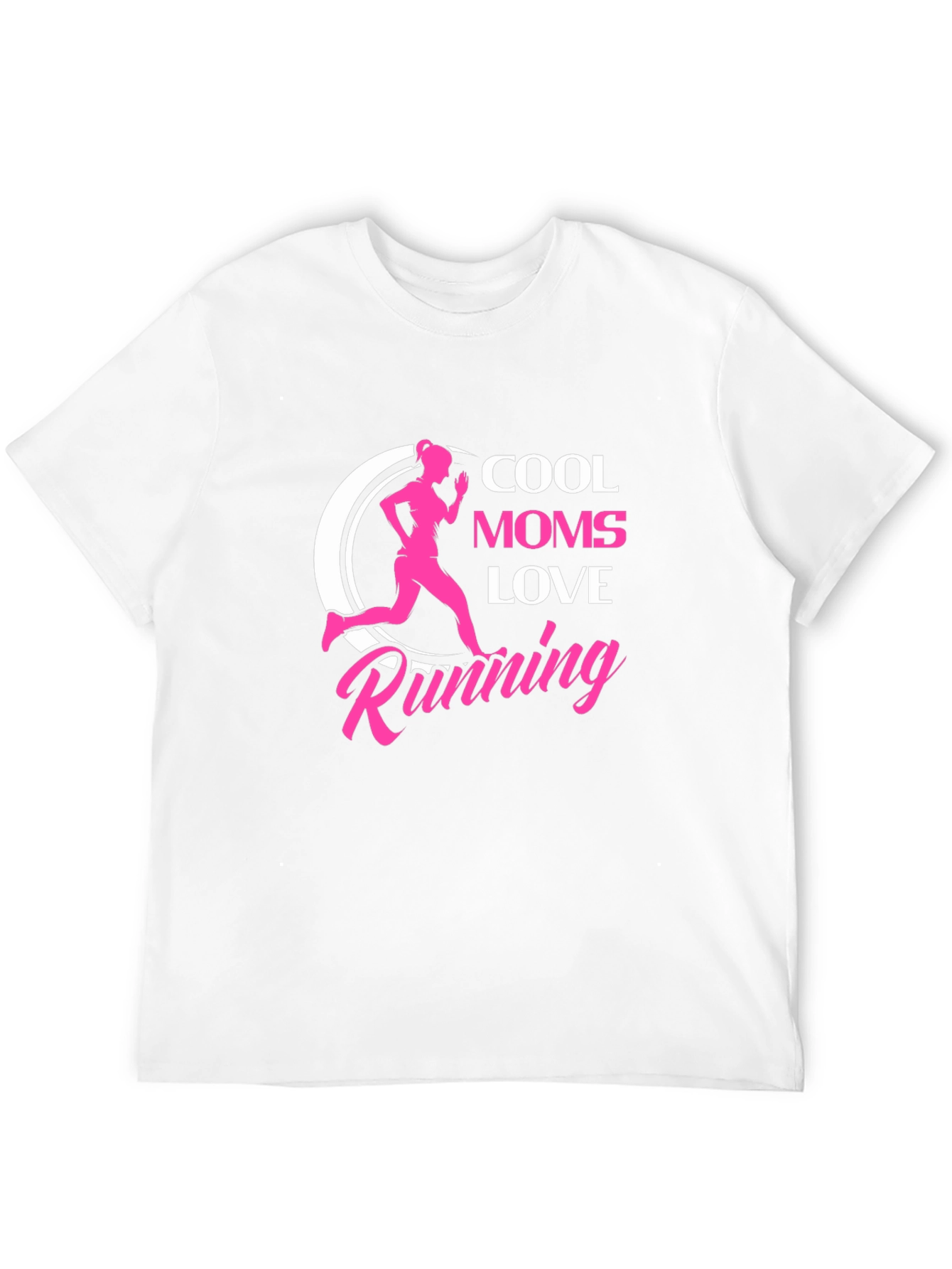 Cool Moms Love Running Black T-Shirt