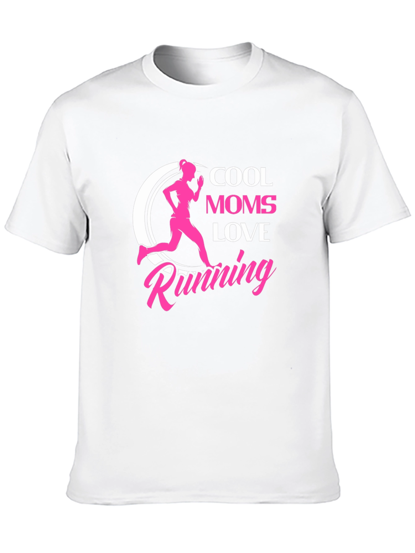 Cool Moms Love Running Black T-Shirt