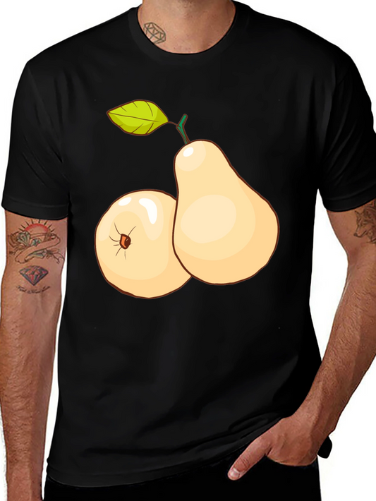 Pear Graphic T-Shirt - Stylish Fruit Design Tee