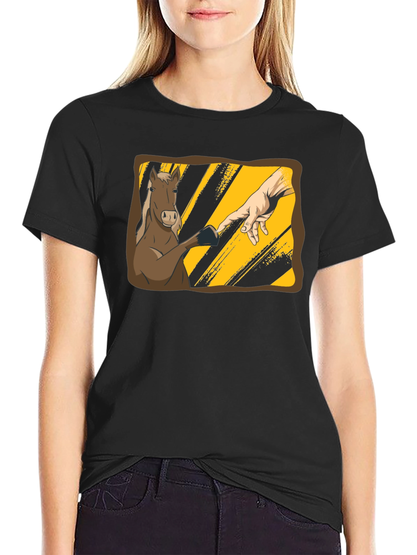 Horse Creation Parody Graphic Tee