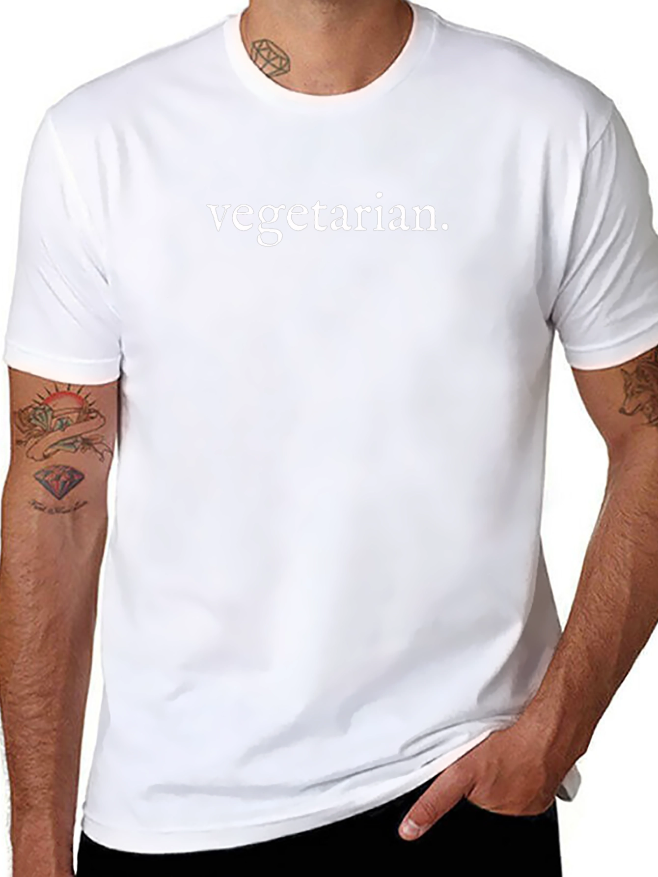 Vegetarian T-Shirt - Simple Style