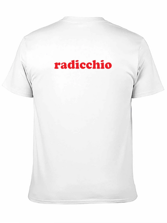 Radicchio T-Shirt - Stylish Red Text Design