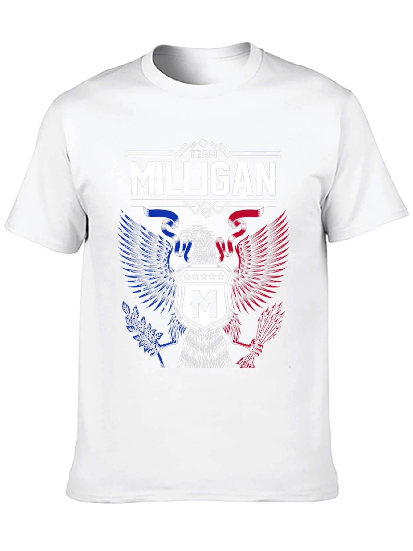 Team Milligan Patriotic Eagle Graphic T-Shirt