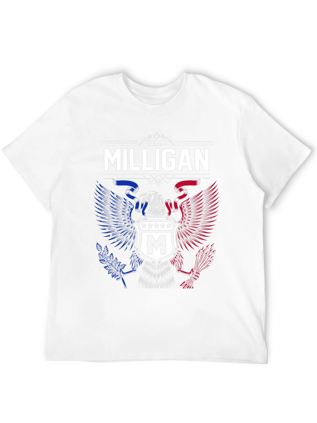 Team Milligan Patriotic Eagle Graphic T-Shirt