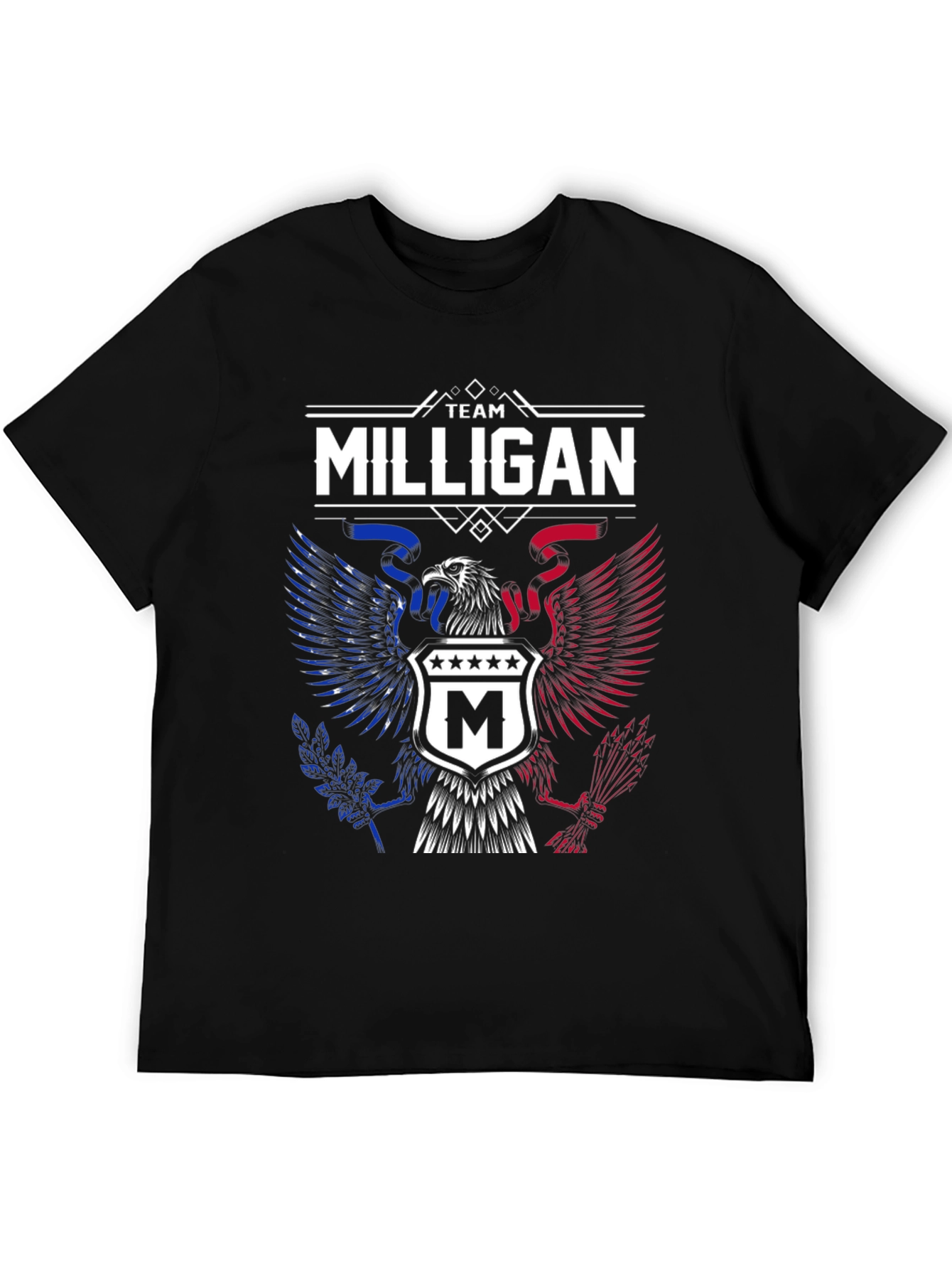 Team Milligan Patriotic Eagle Graphic T-Shirt