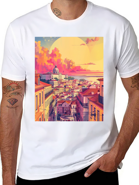 Lisbon Sunset Graphic Tee