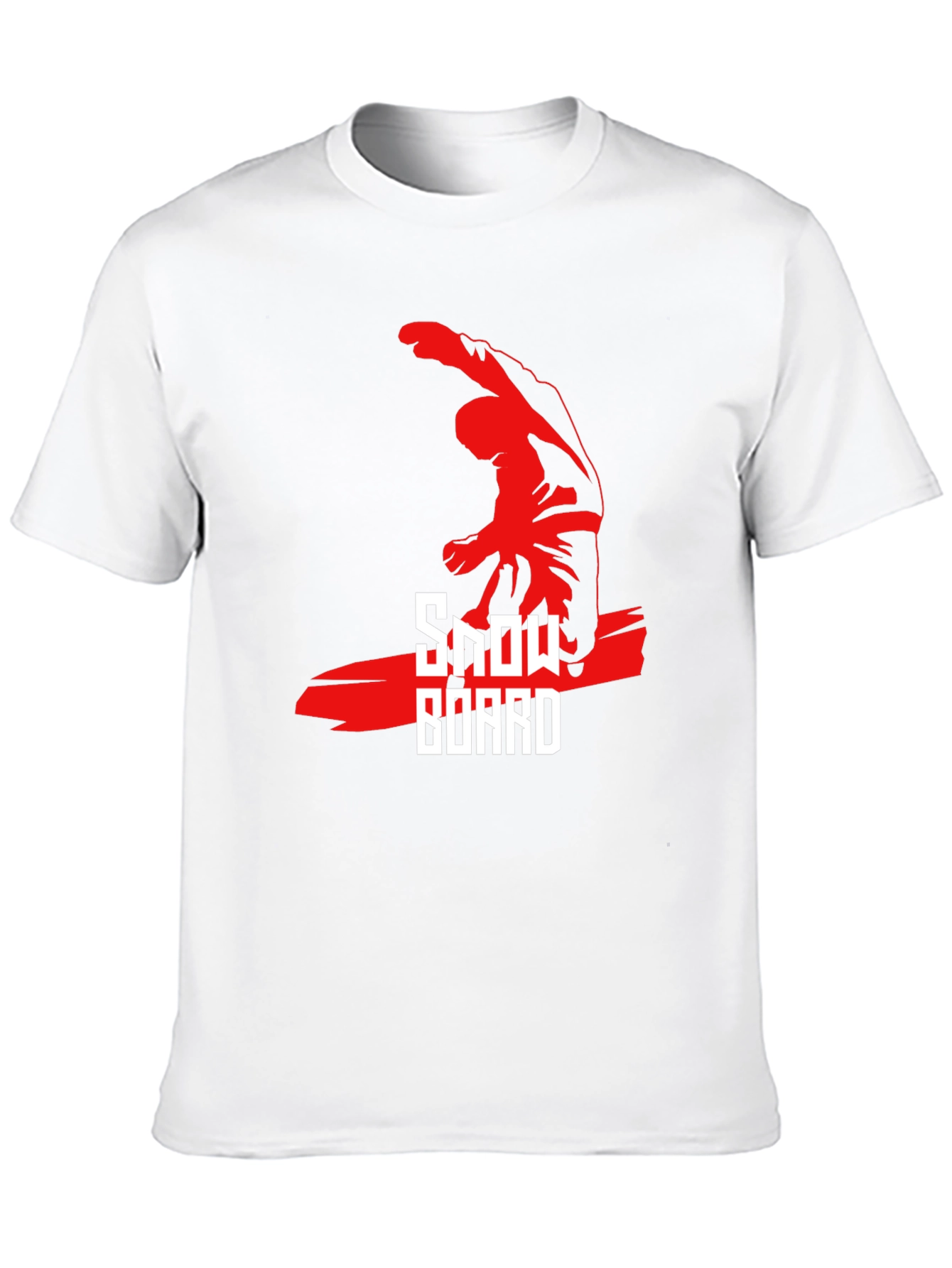 Cool Snowboard Graphic Black T-Shirt
