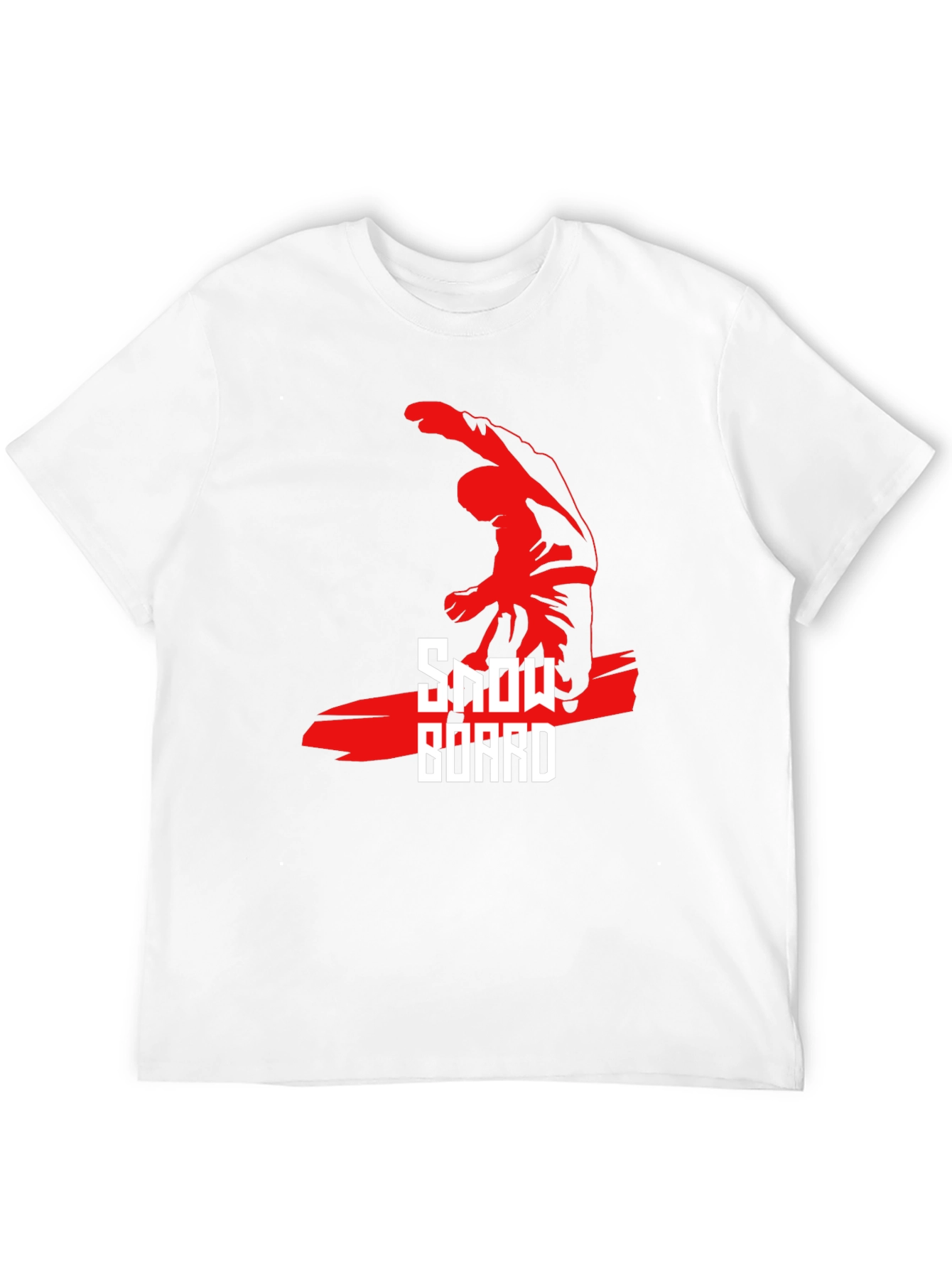 Cool Snowboard Graphic Black T-Shirt