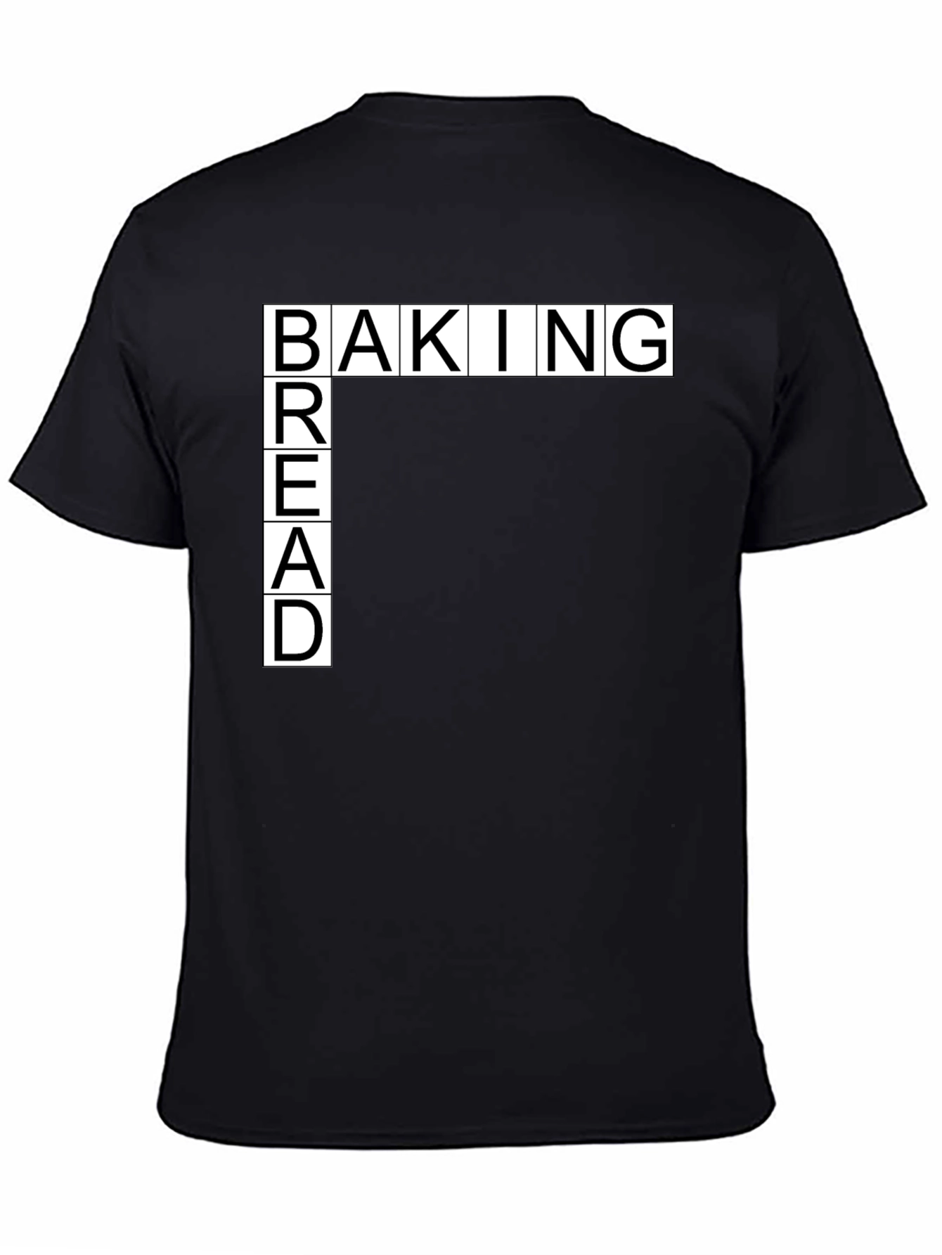 Baking Bread Black T-Shirt - Unique Design
