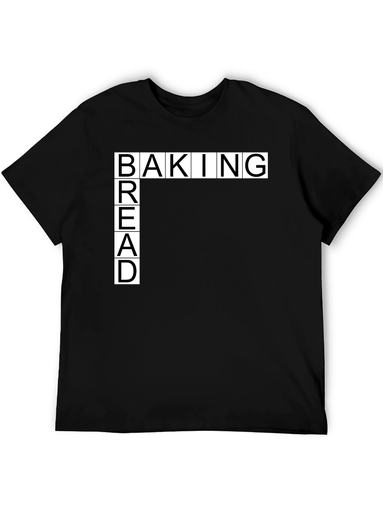Baking Bread Black T-Shirt - Unique Design