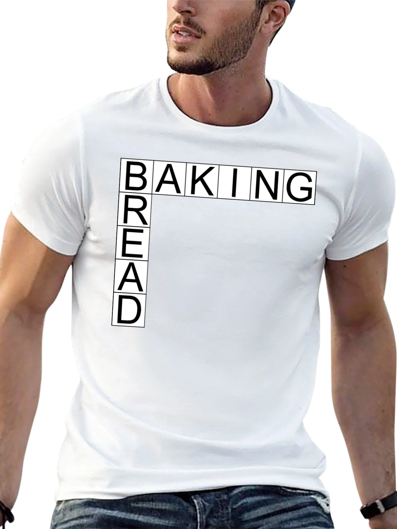 Baking Bread Black T-Shirt - Unique Design