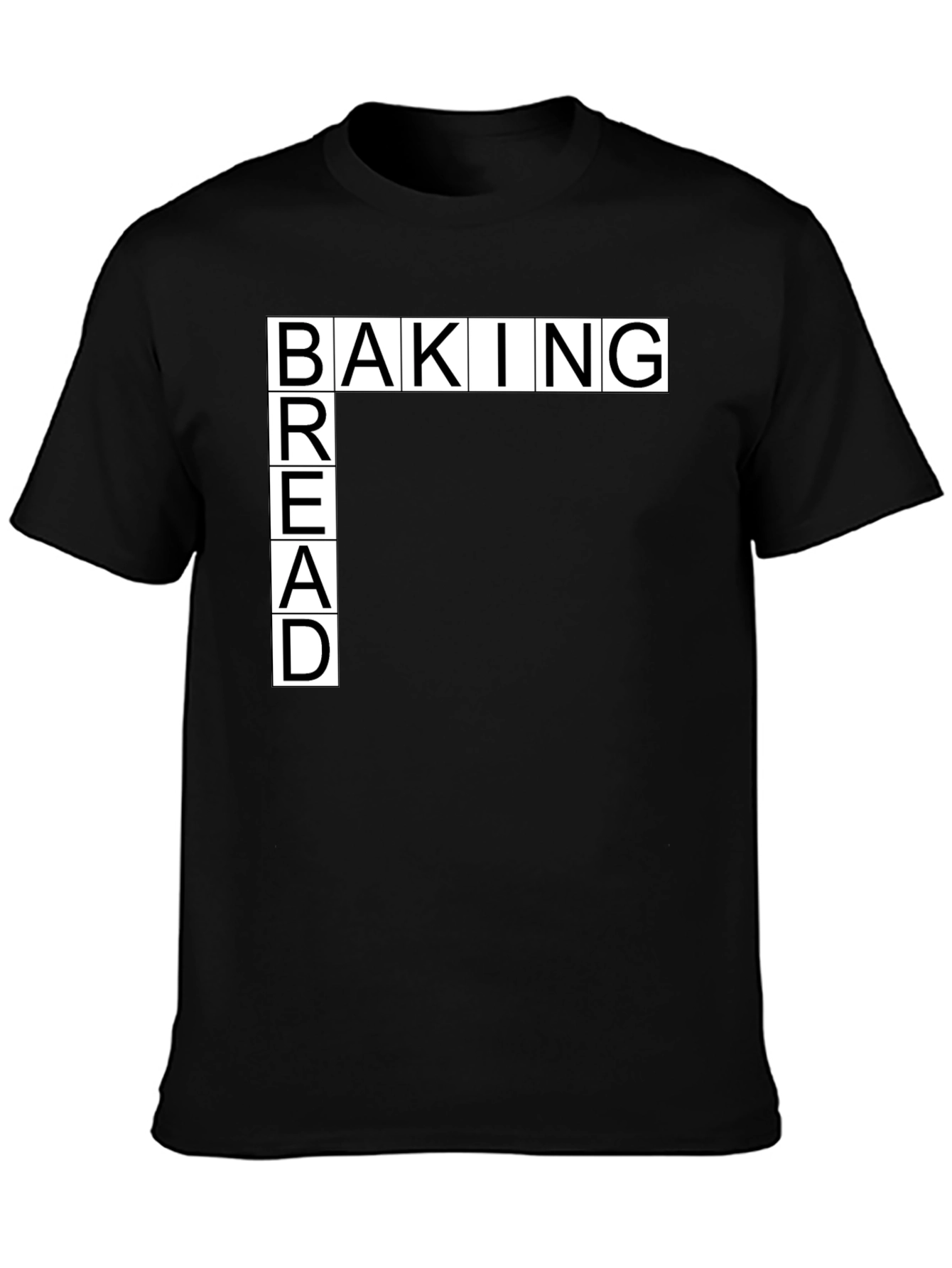 Baking Bread Black T-Shirt - Unique Design