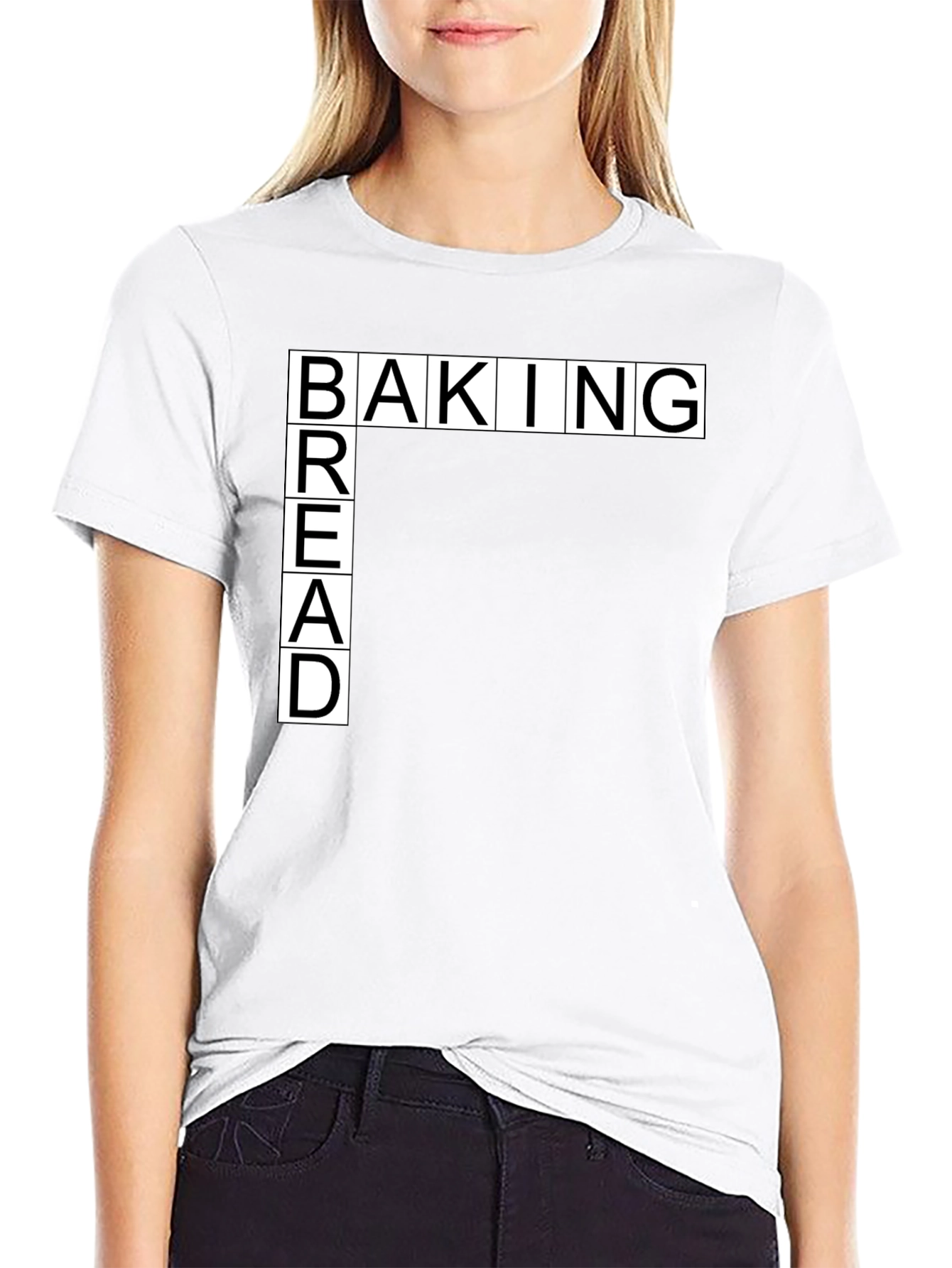 Baking Bread Black T-Shirt - Unique Design