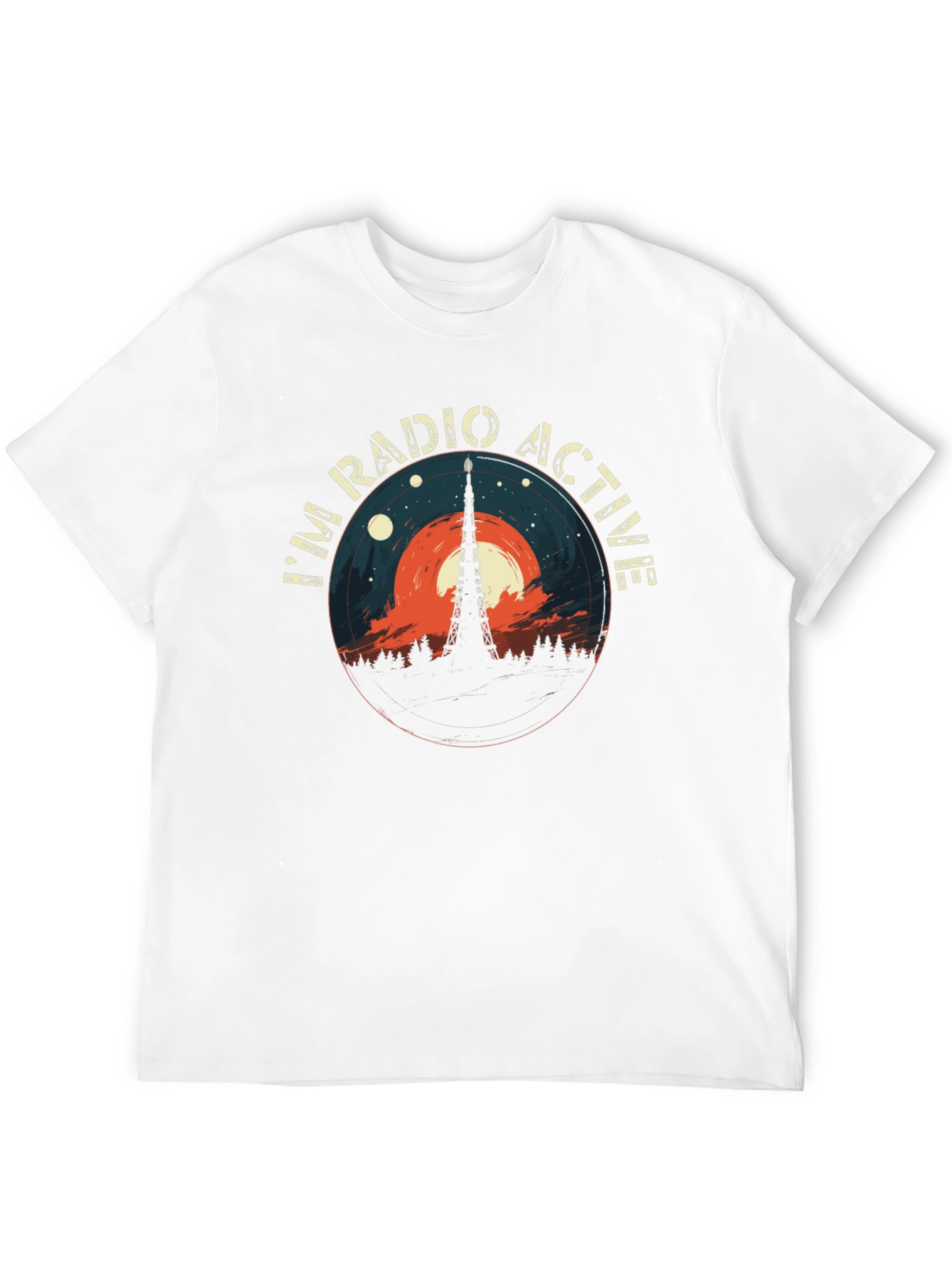 Radio Active Graphic Tee - Mens Casual Style