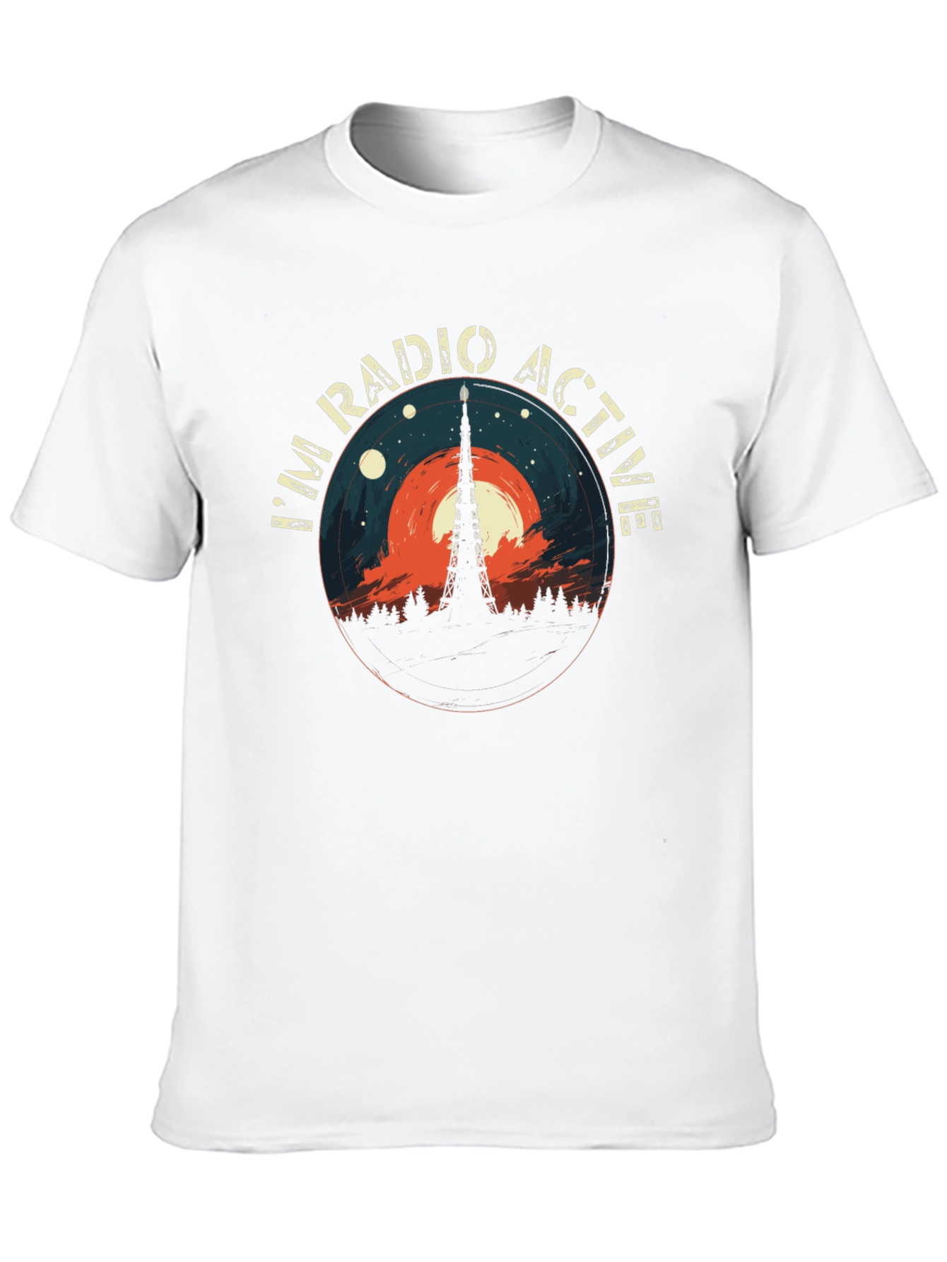 Radio Active Graphic Tee - Mens Casual Style