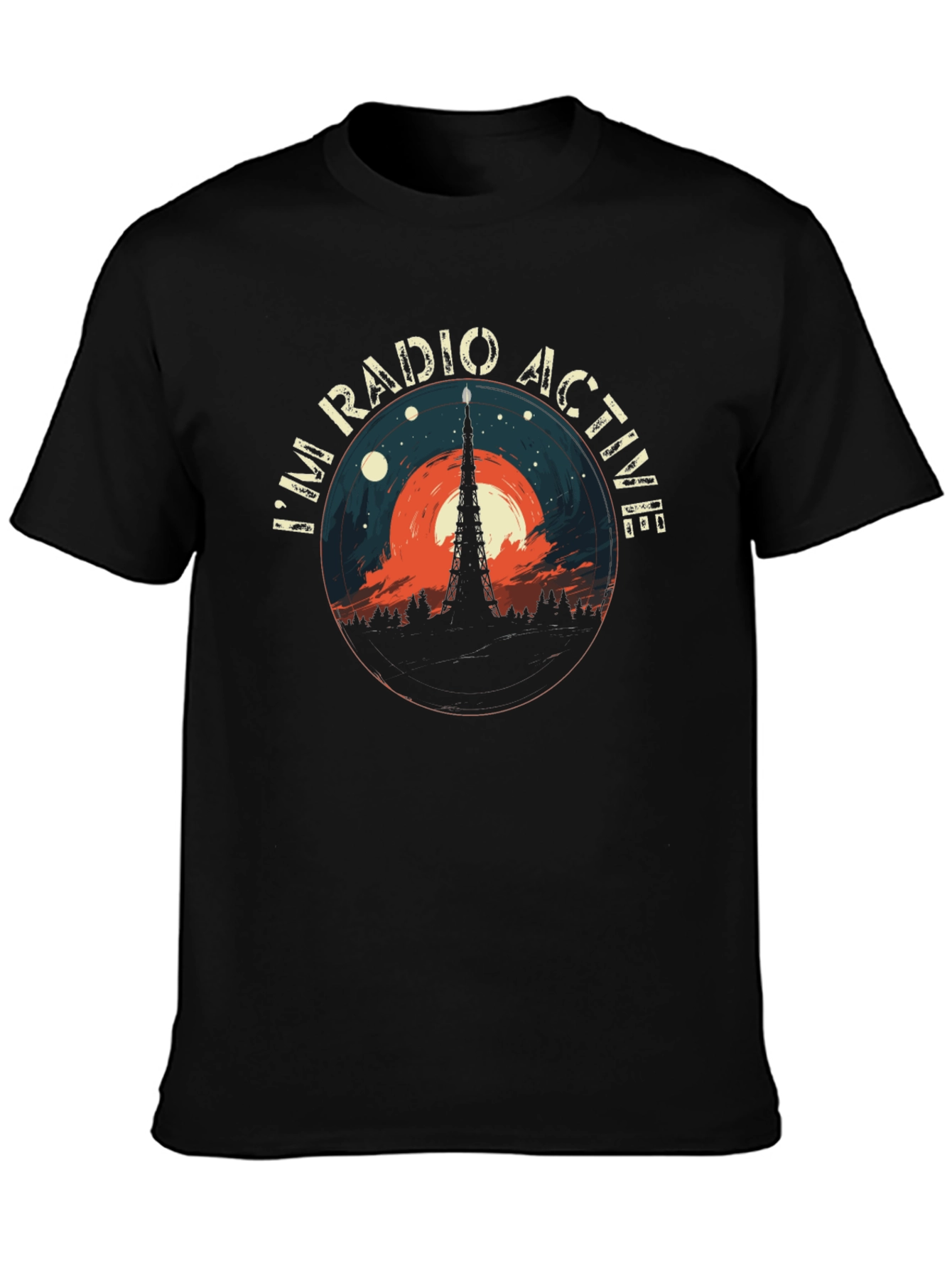 Radio Active Graphic Tee - Mens Casual Style
