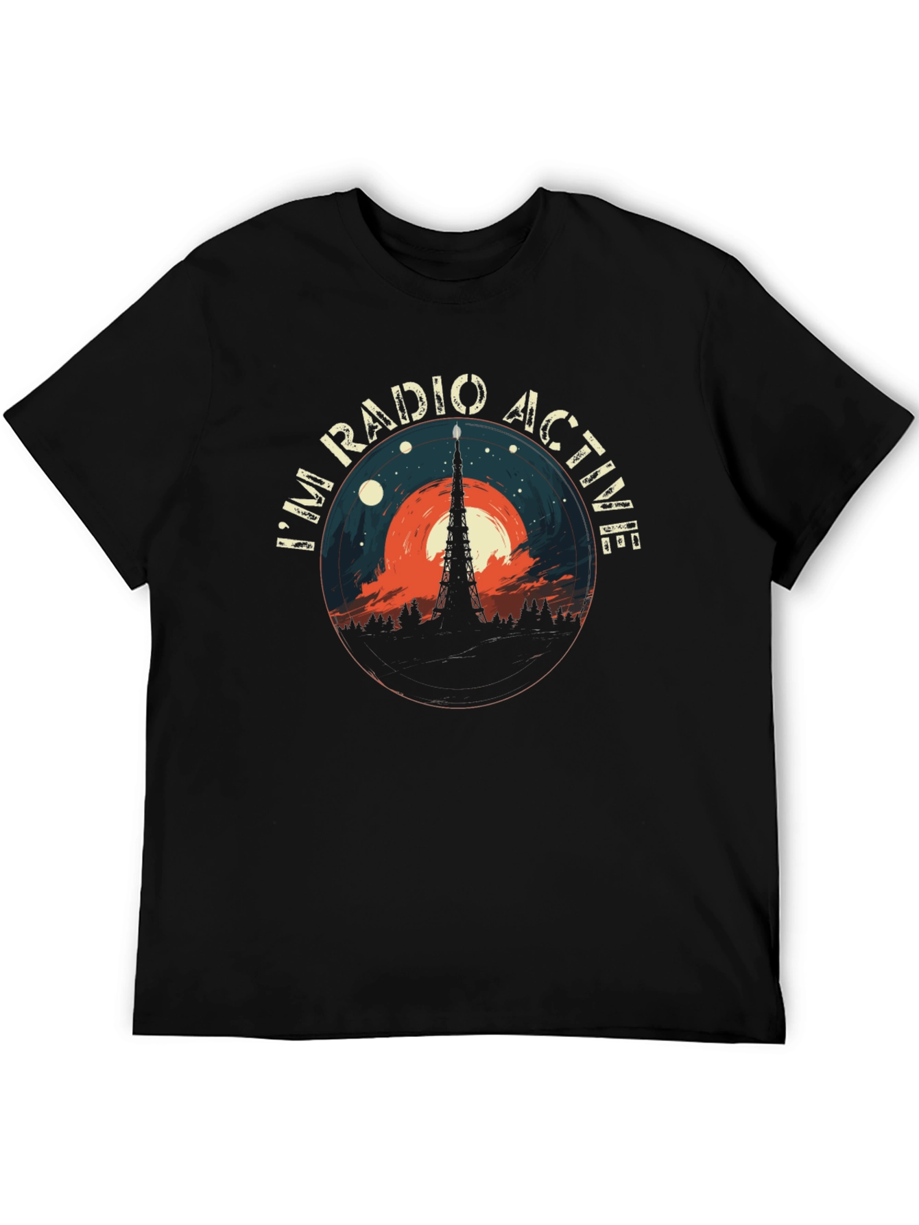Radio Active Graphic Tee - Mens Casual Style