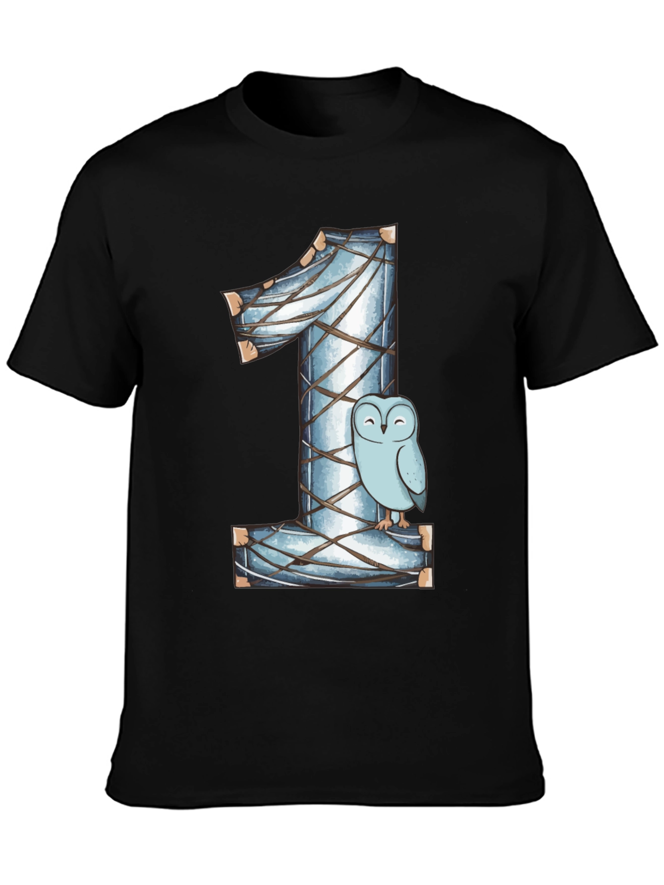 Owl Number One Kids Birthday Shirt