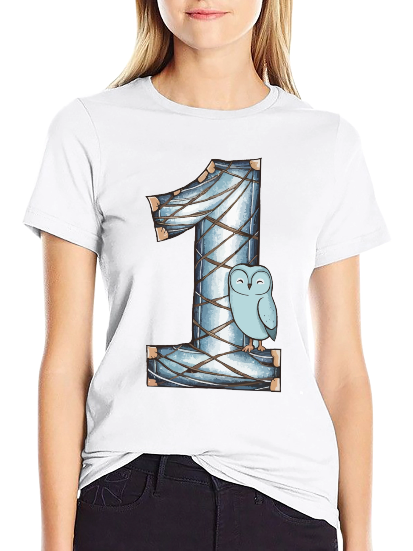 Owl Number One Kids Birthday Shirt