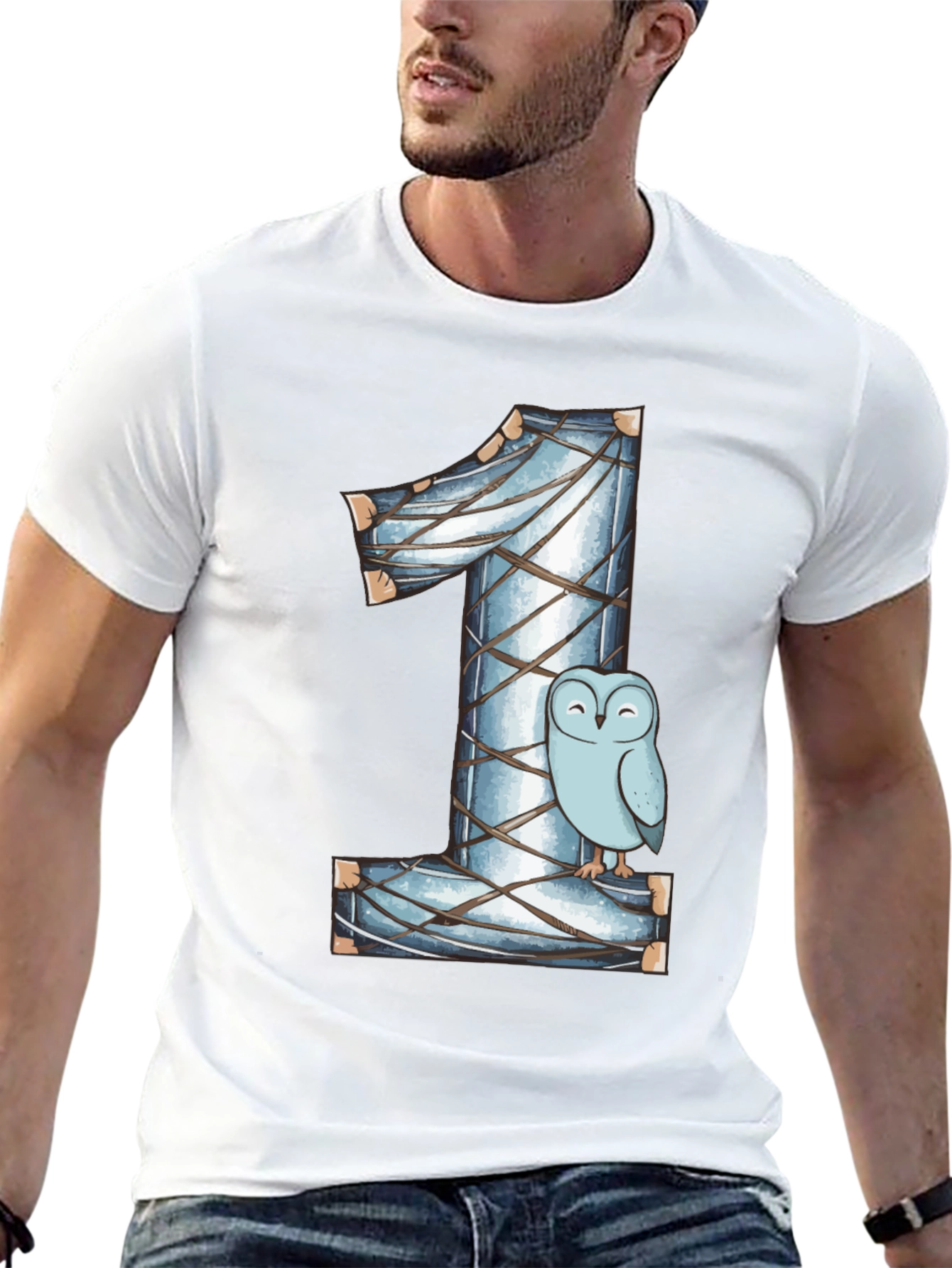 Owl Number One Kids Birthday Shirt