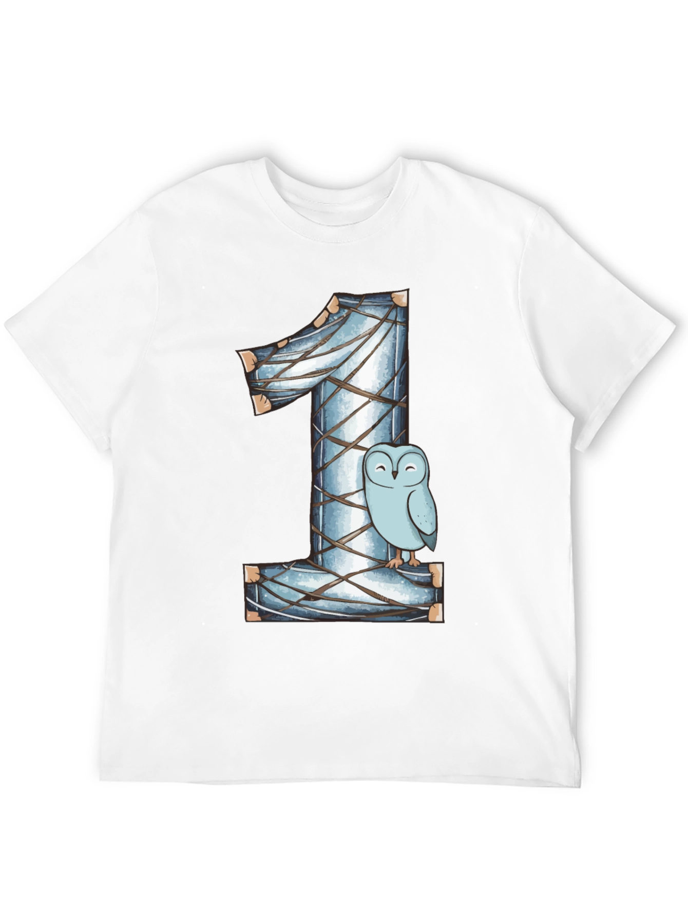 Owl Number One Kids Birthday Shirt