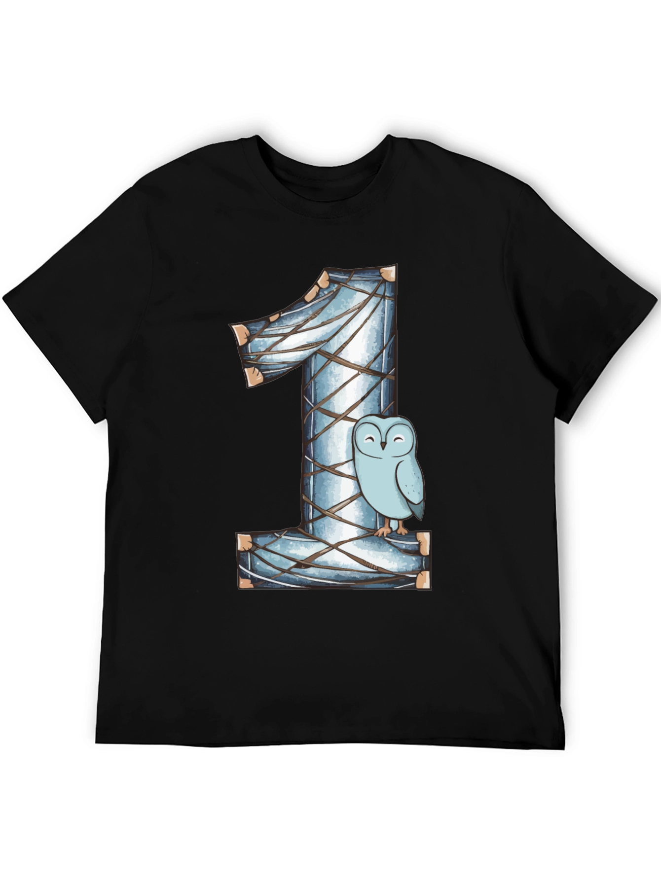 Owl Number One Kids Birthday Shirt