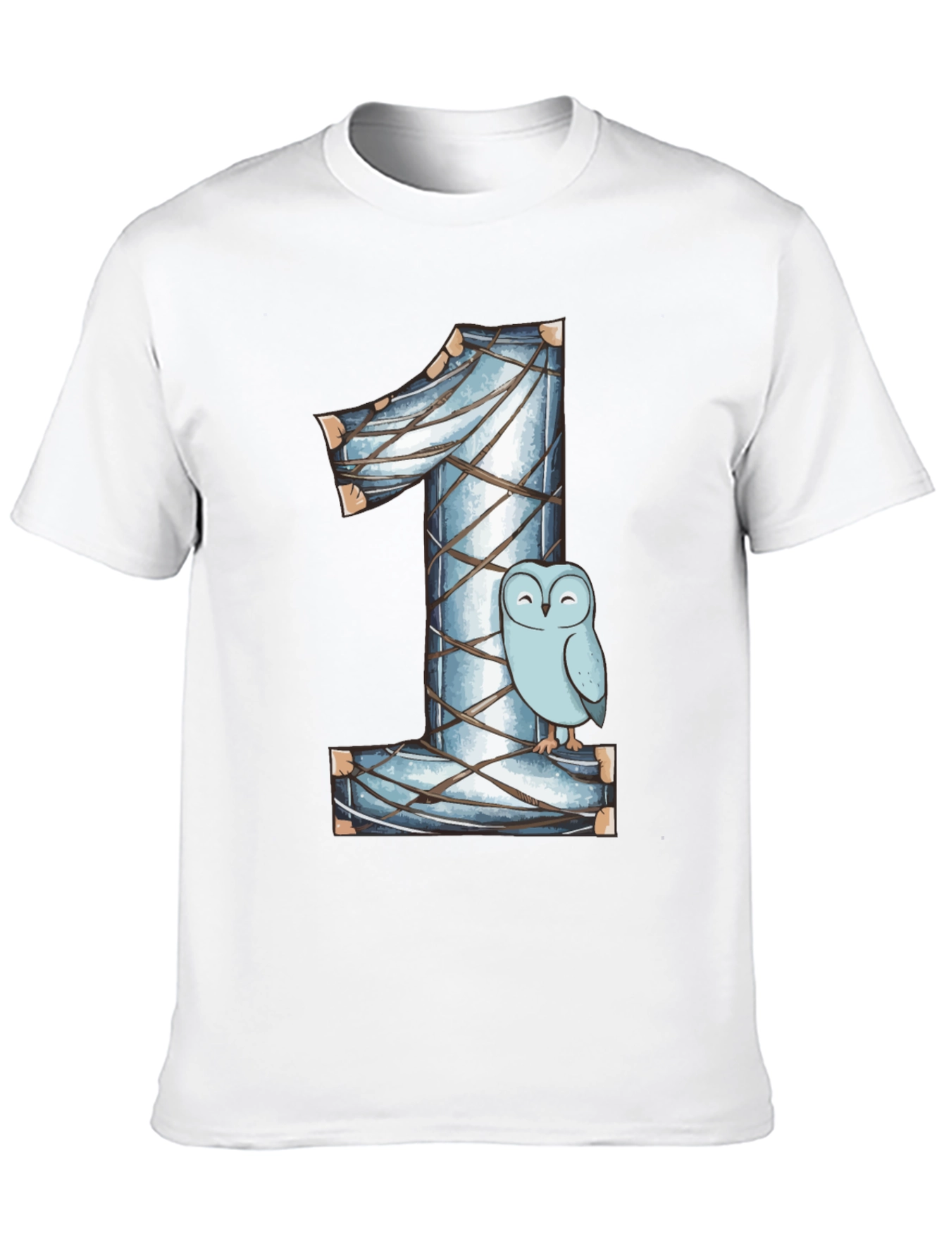Owl Number One Kids Birthday Shirt