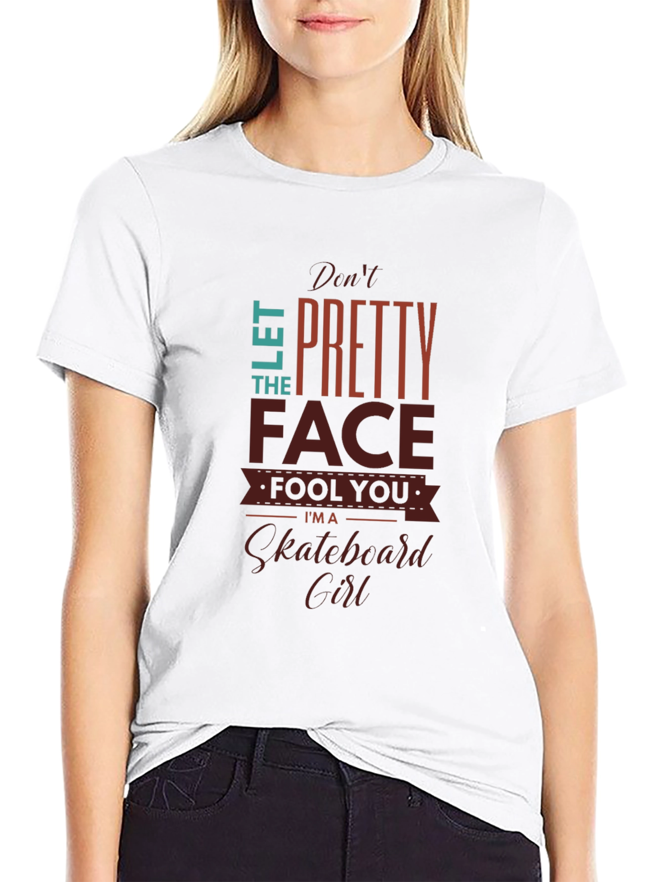 Skateboard Girl Graphic T-Shirt - Edgy Streetwear