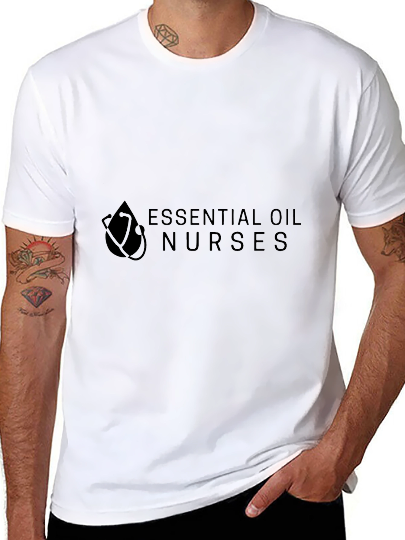 Essential Oil Nurses Black T-Shirt