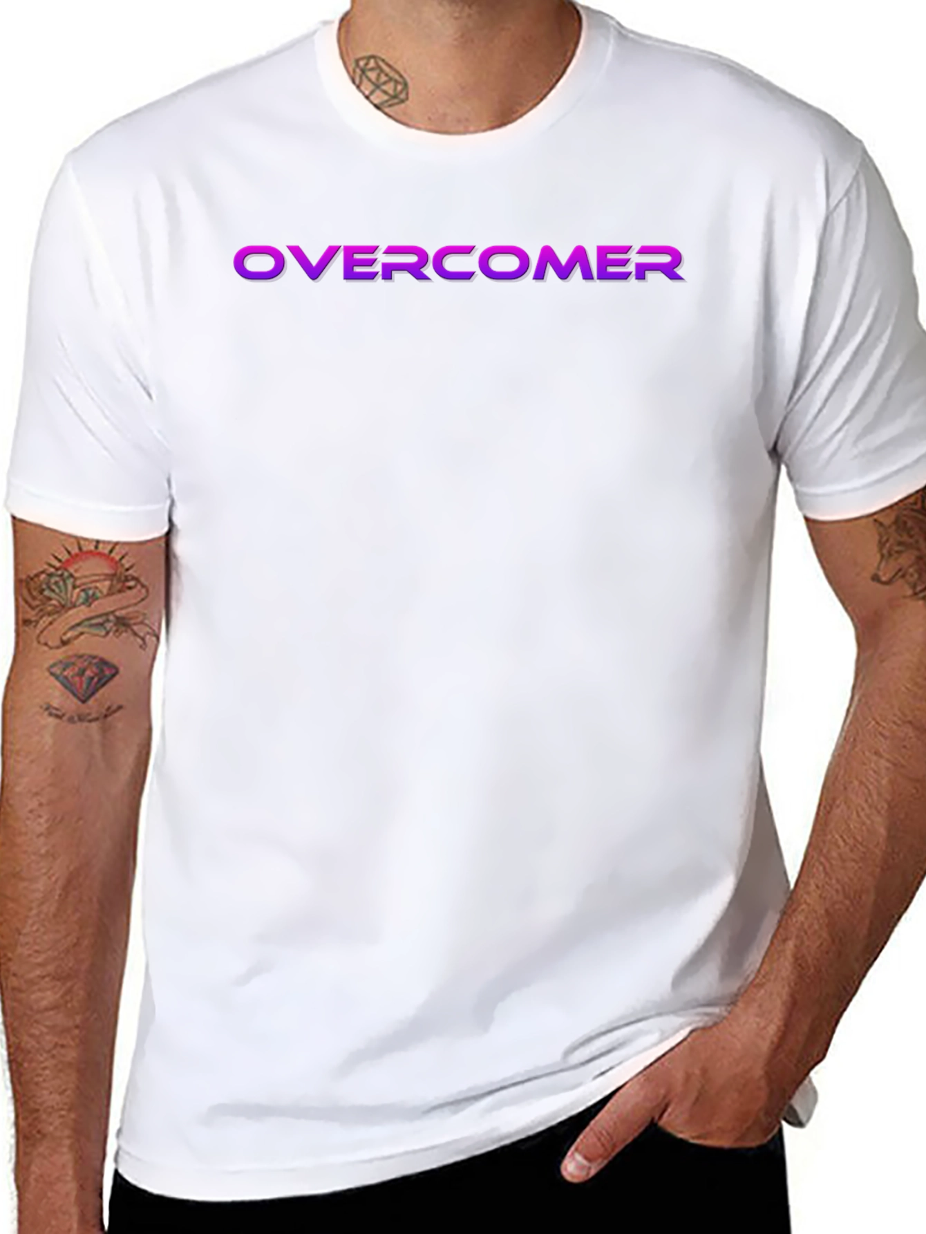 Overcomer Black Graphic T-Shirt