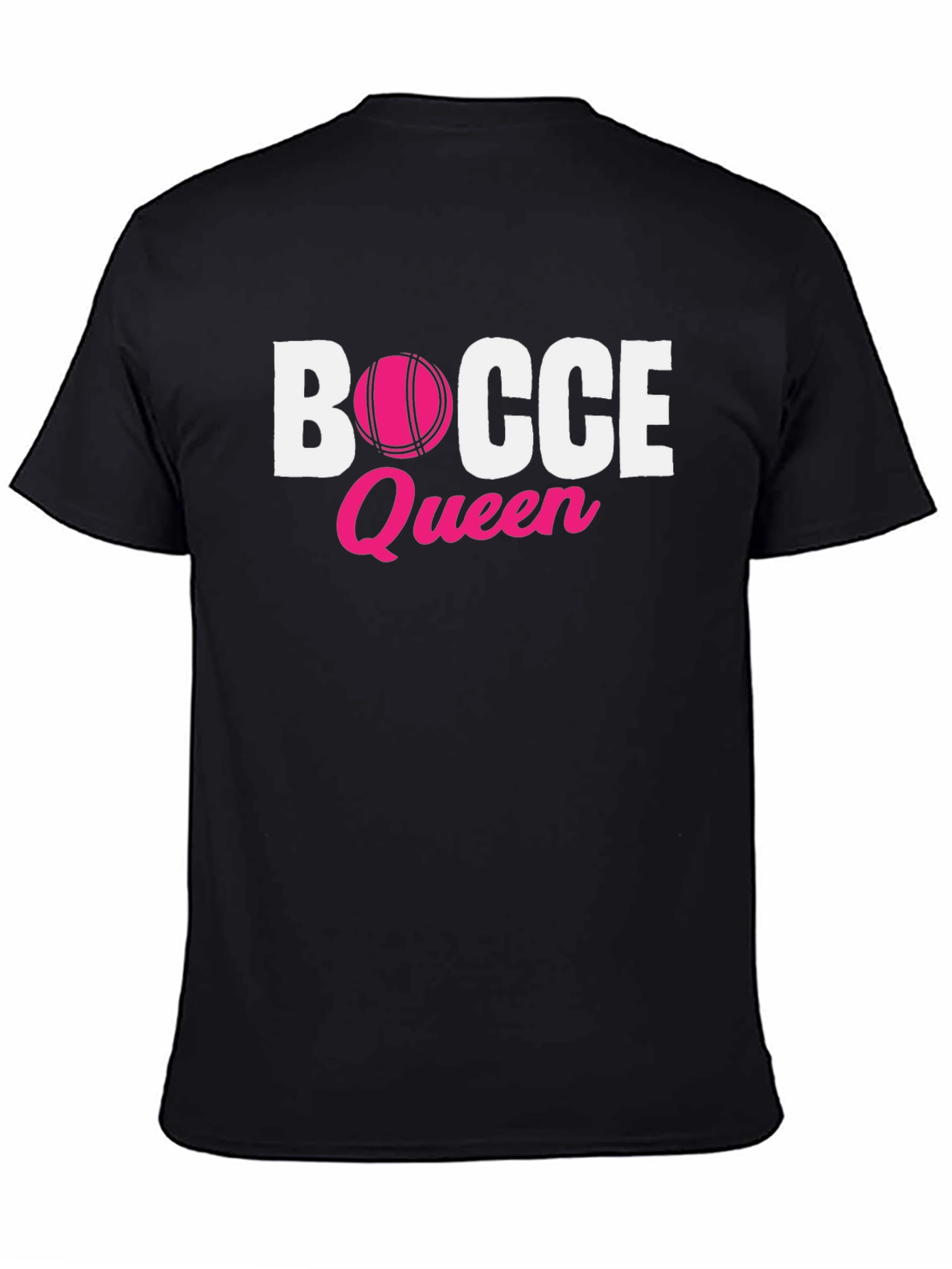 Bocce Queen T-Shirt - Pink Ball Graphic Tee
