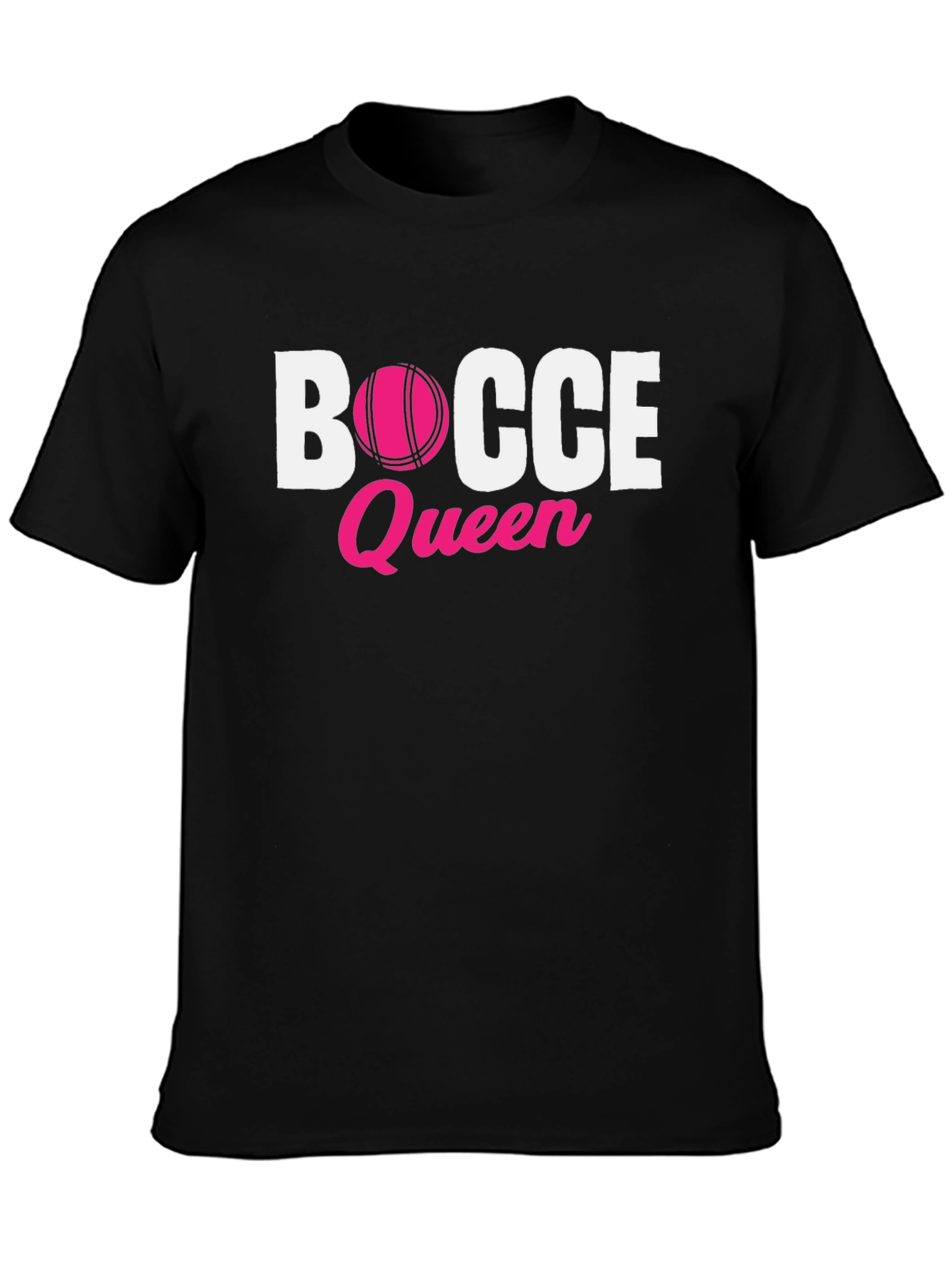 Bocce Queen T-Shirt - Pink Ball Graphic Tee