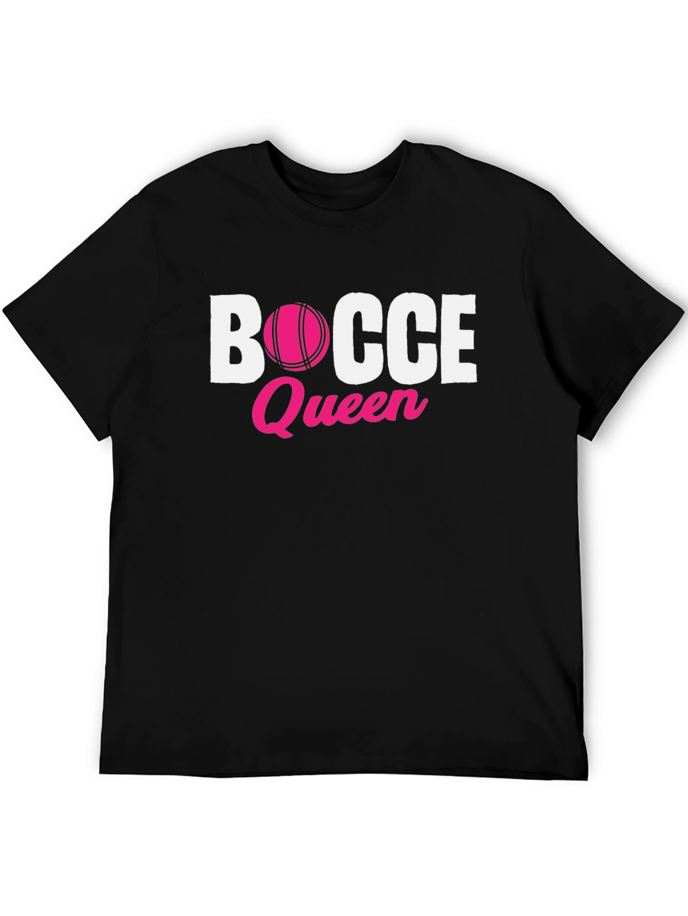 Bocce Queen T-Shirt - Pink Ball Graphic Tee