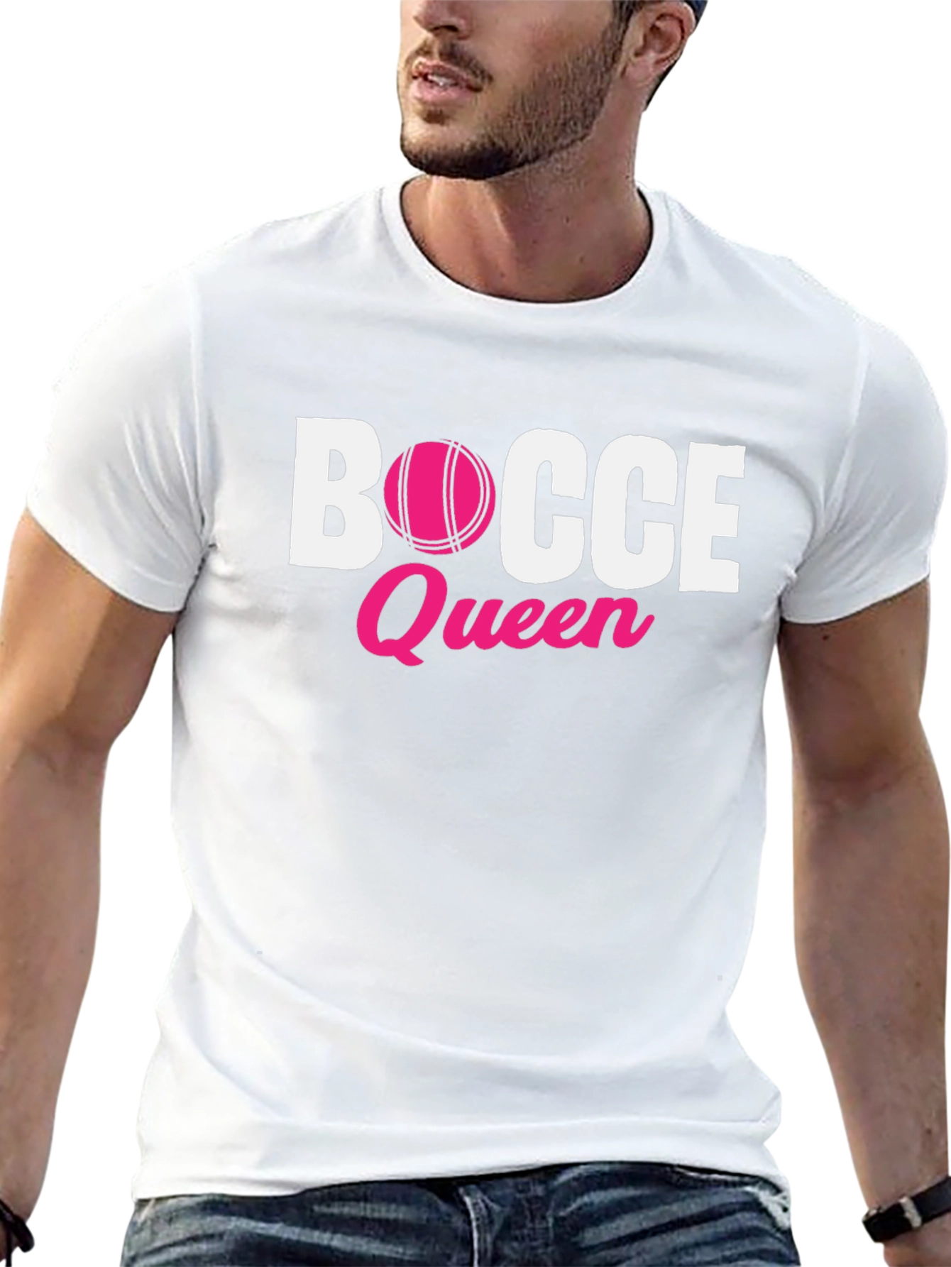 Bocce Queen T-Shirt - Pink Ball Graphic Tee