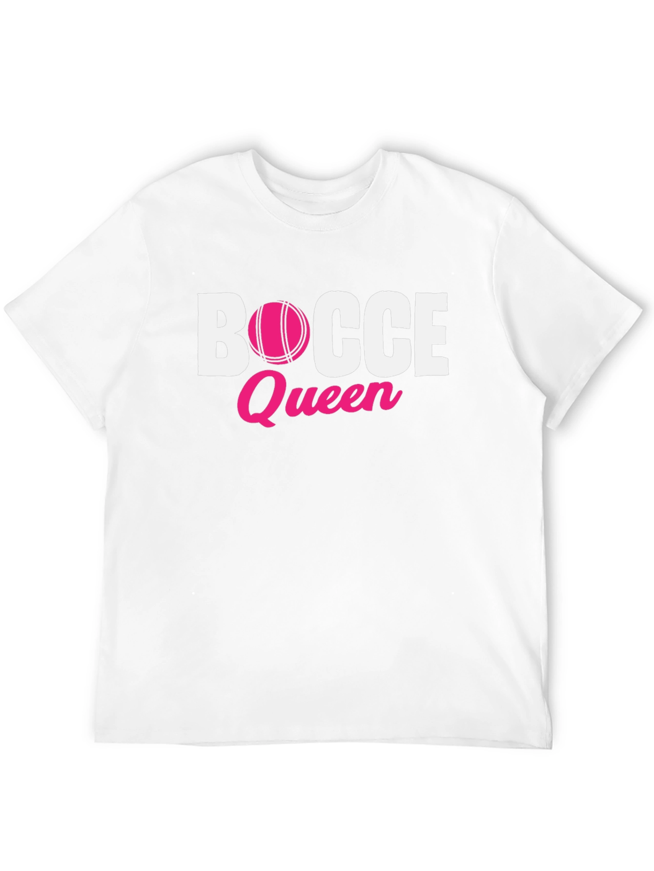 Bocce Queen T-Shirt - Pink Ball Graphic Tee