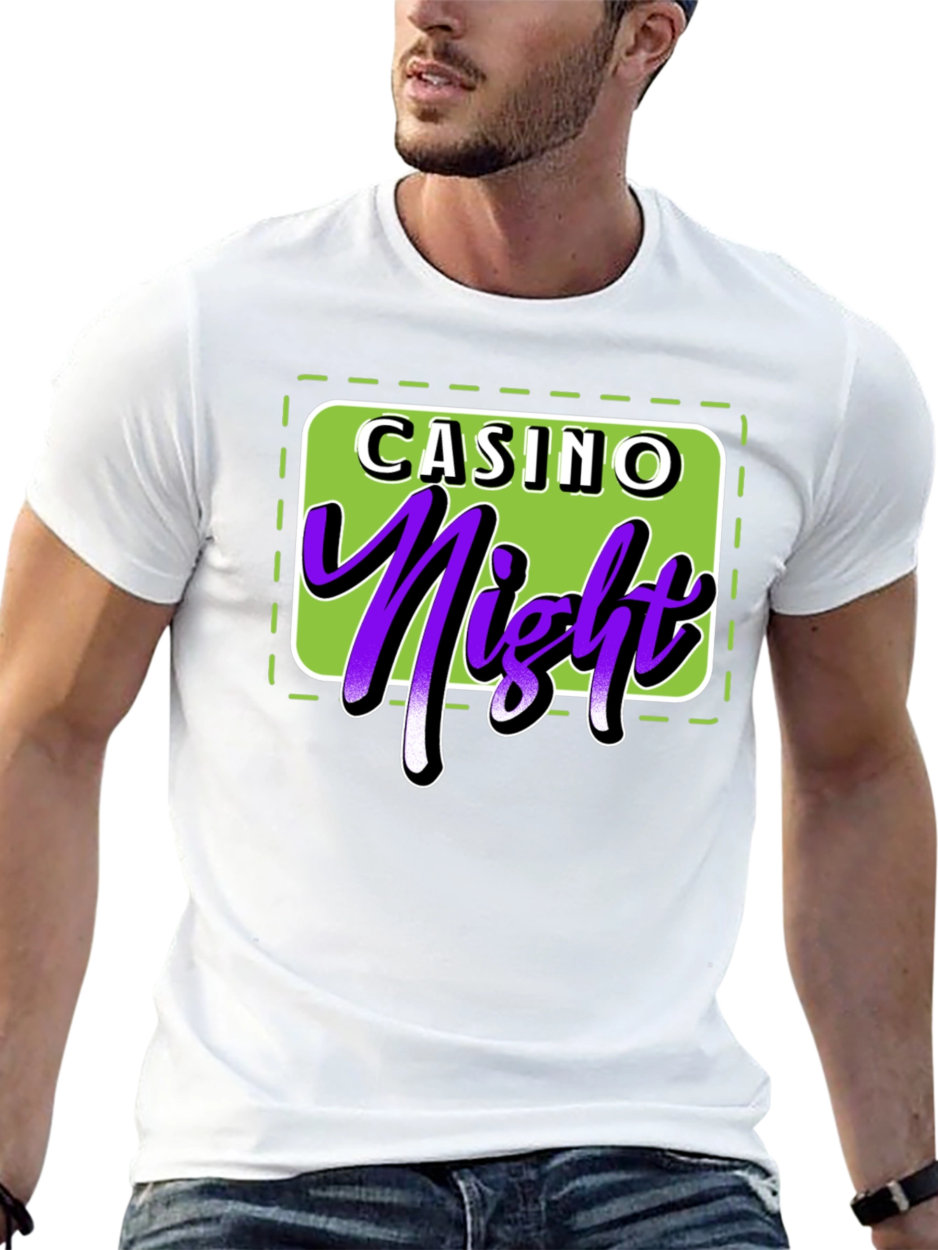 Casino Night T-Shirt - Lucky Purple