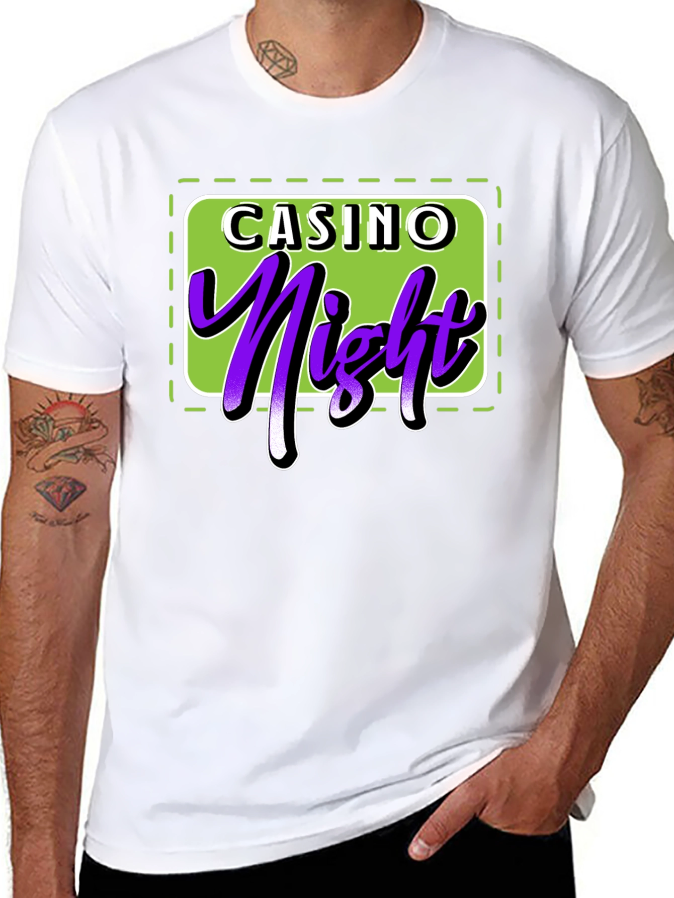 Casino Night T-Shirt - Lucky Purple