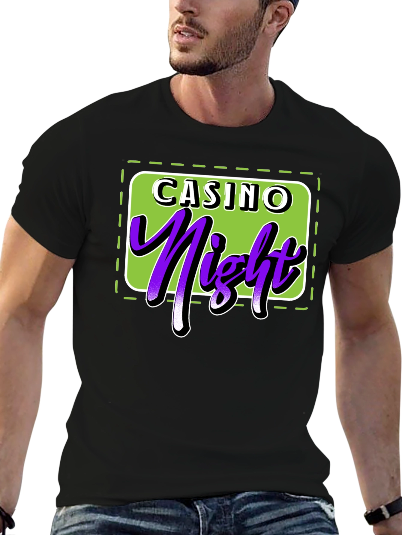 Casino Night T-Shirt - Lucky Purple