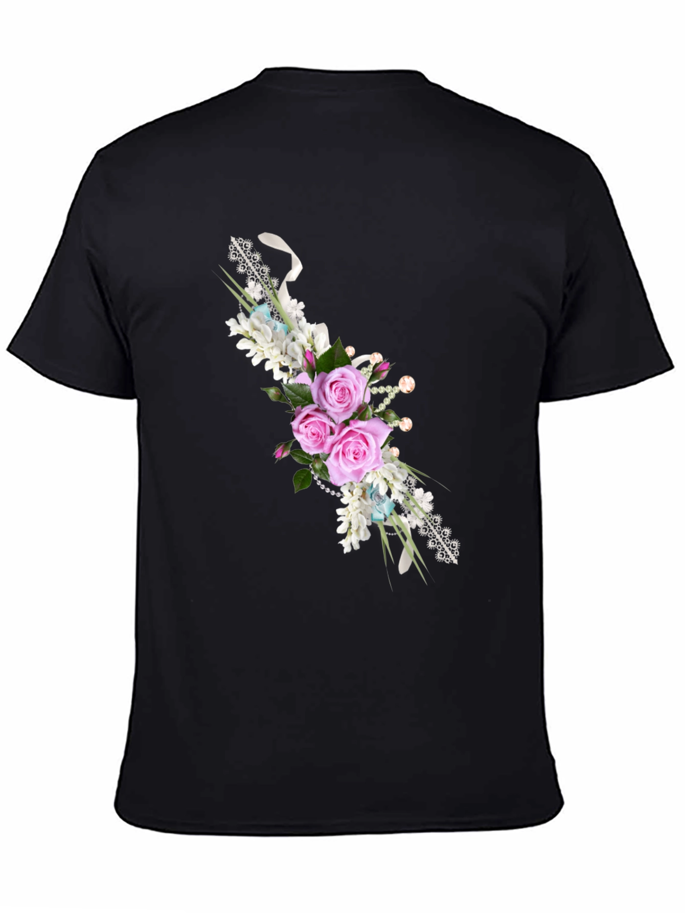 Floral Rose T-Shirt - Stylish Menswear