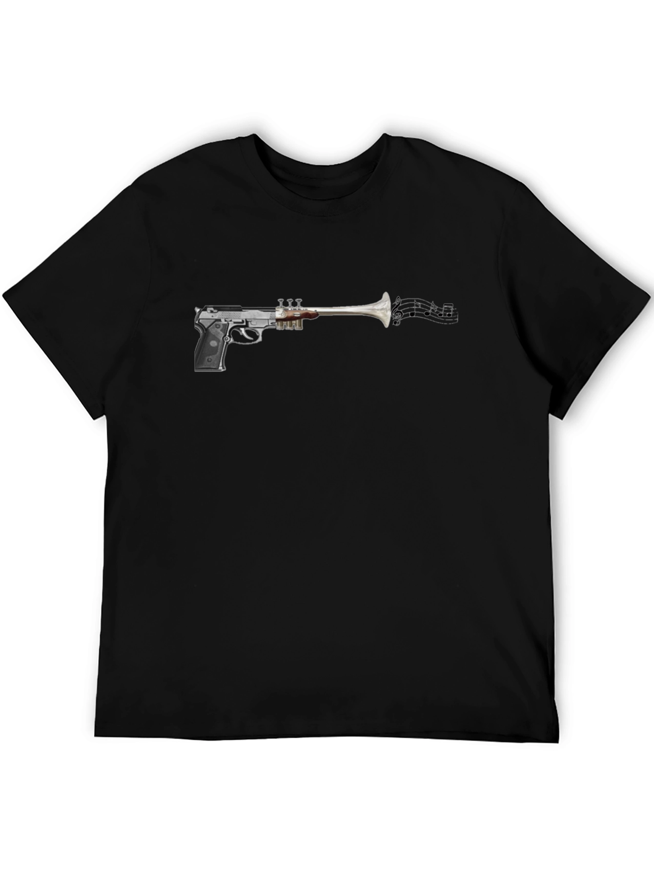 Musical Gun T-Shirt - Stylish & Unique Design