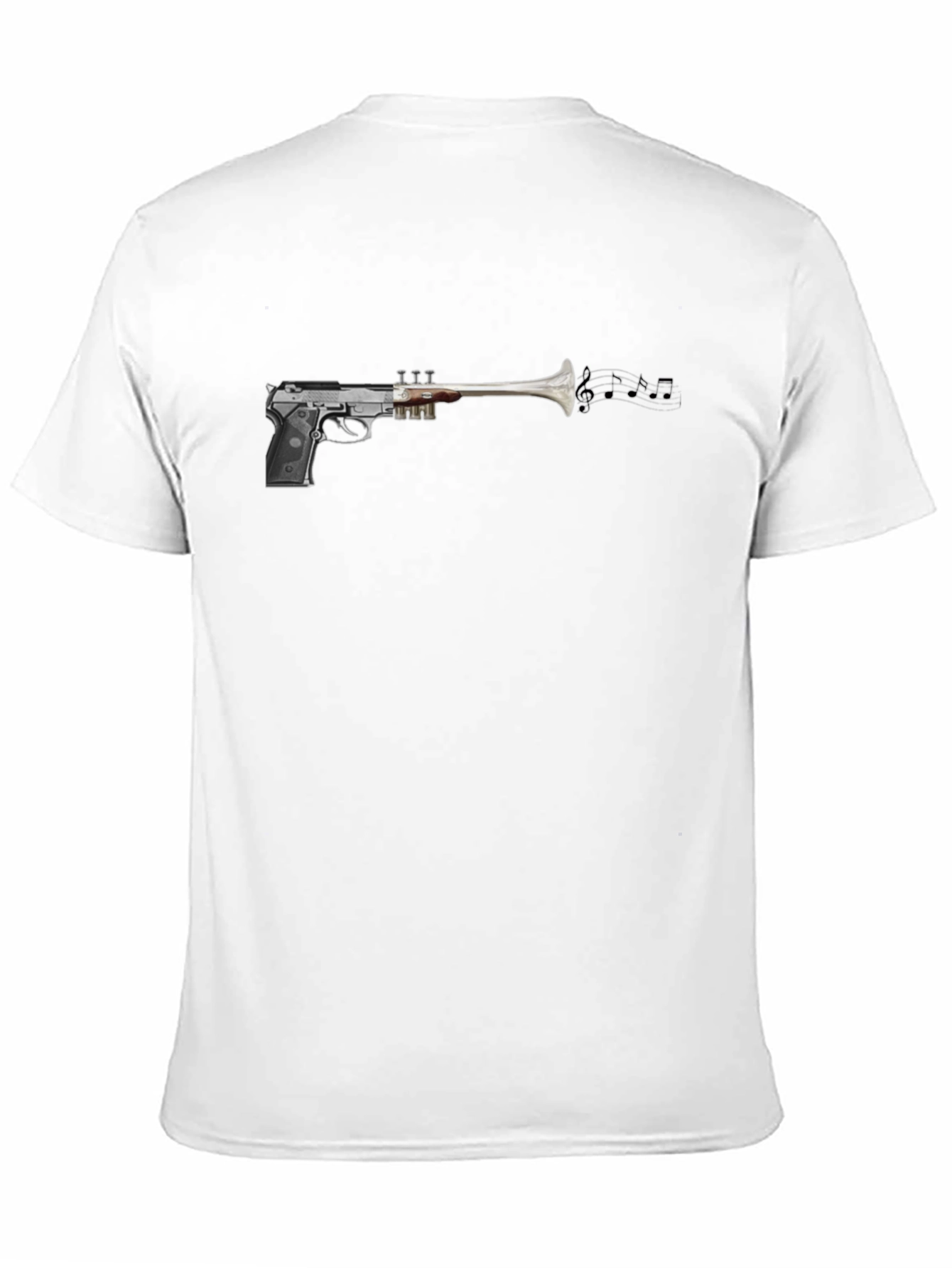 Musical Gun T-Shirt - Stylish & Unique Design