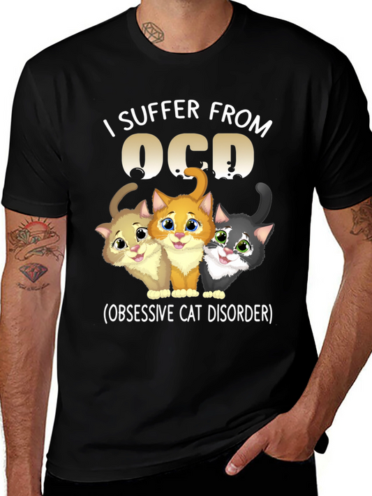 OCD Obsessive Cat Disorder Graphic T-Shirt