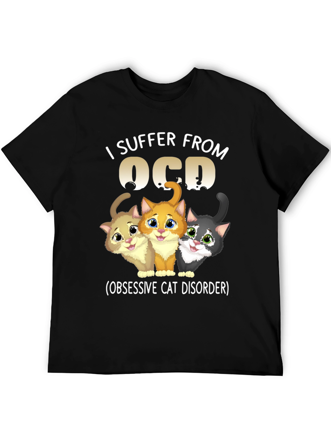 OCD Obsessive Cat Disorder Graphic T-Shirt