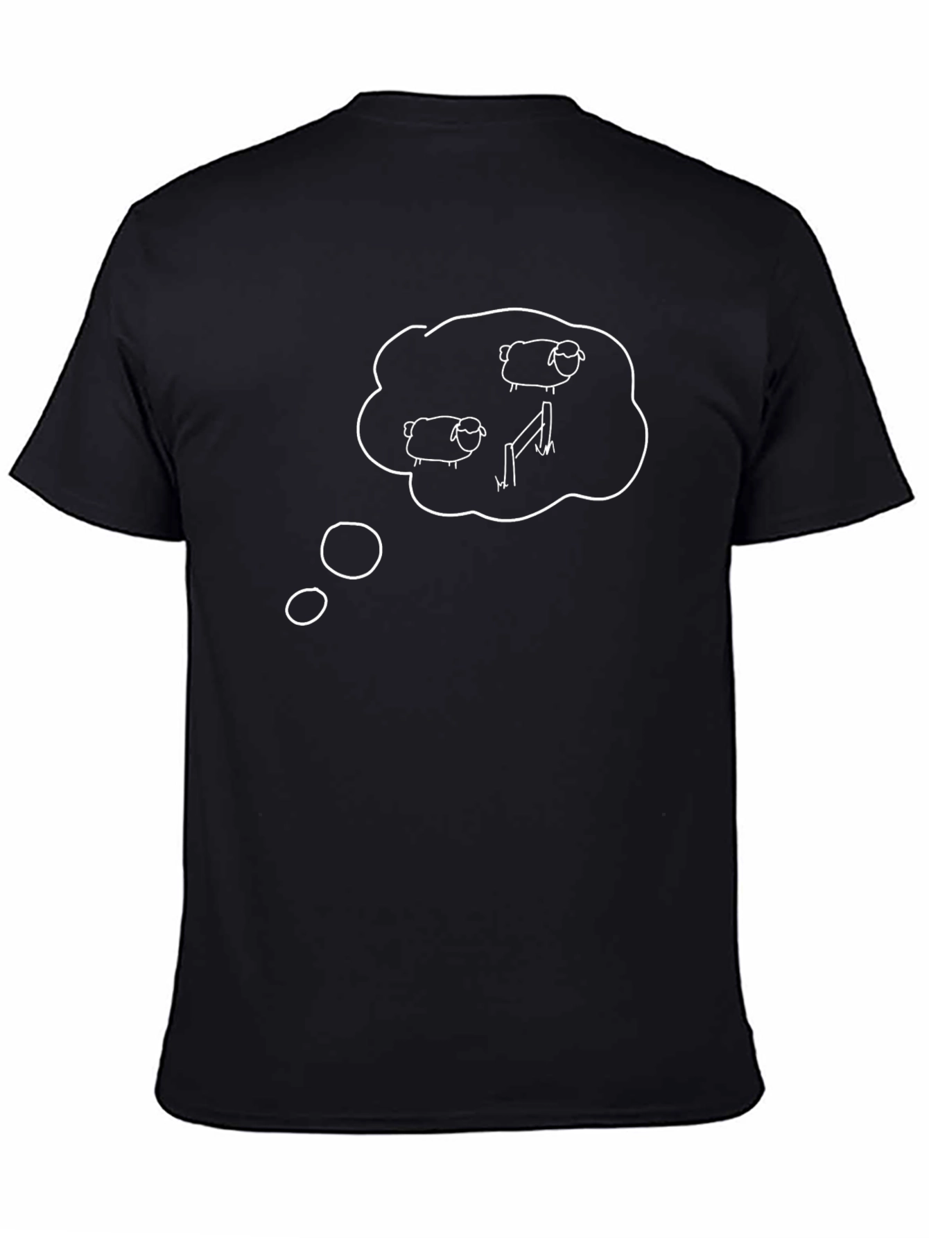 Counting Sheep T-Shirt - Black Graphic Tee