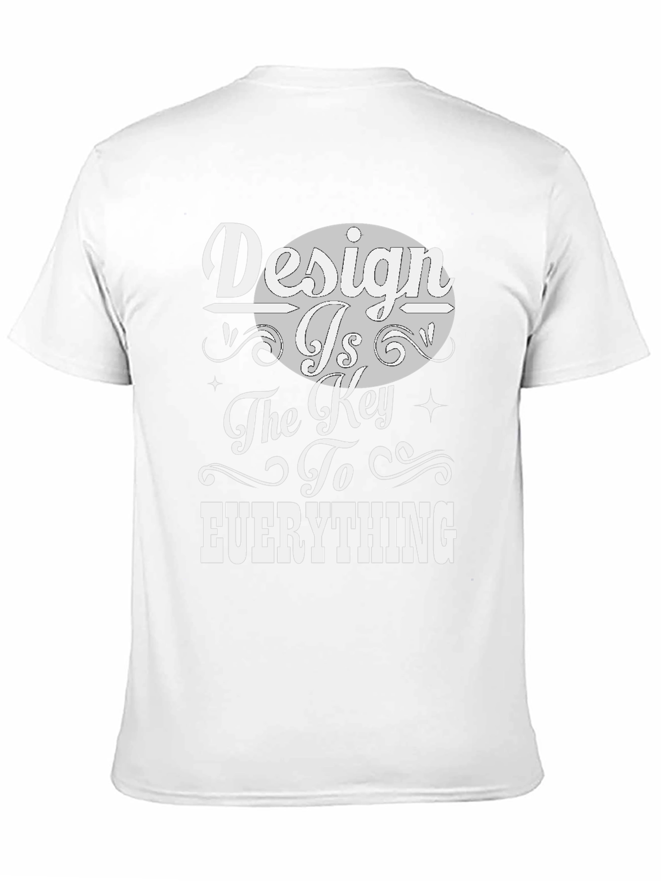 Design is the Key Black Graphic Tee