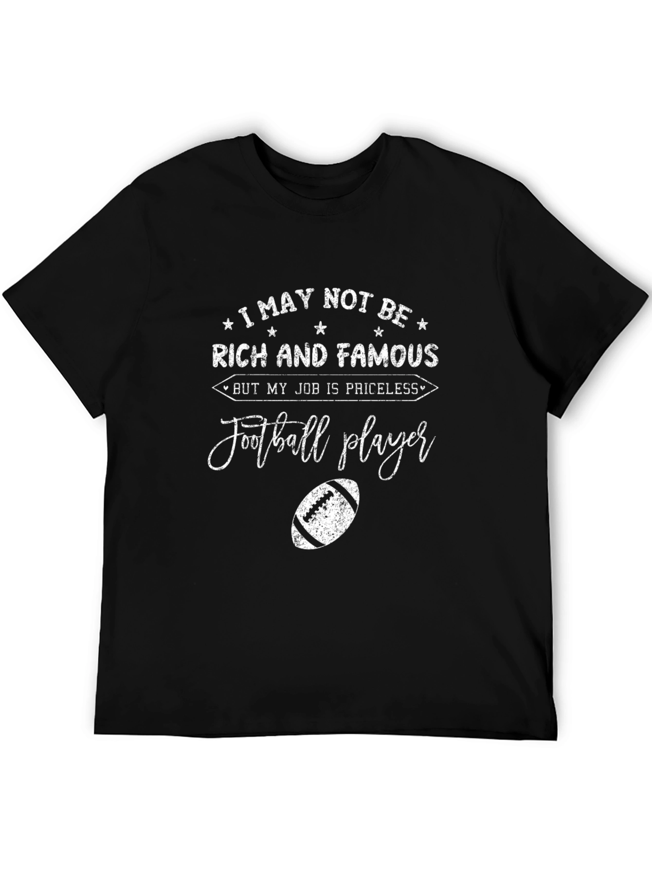 Football Player Priceless Job Graphic T-Shirt