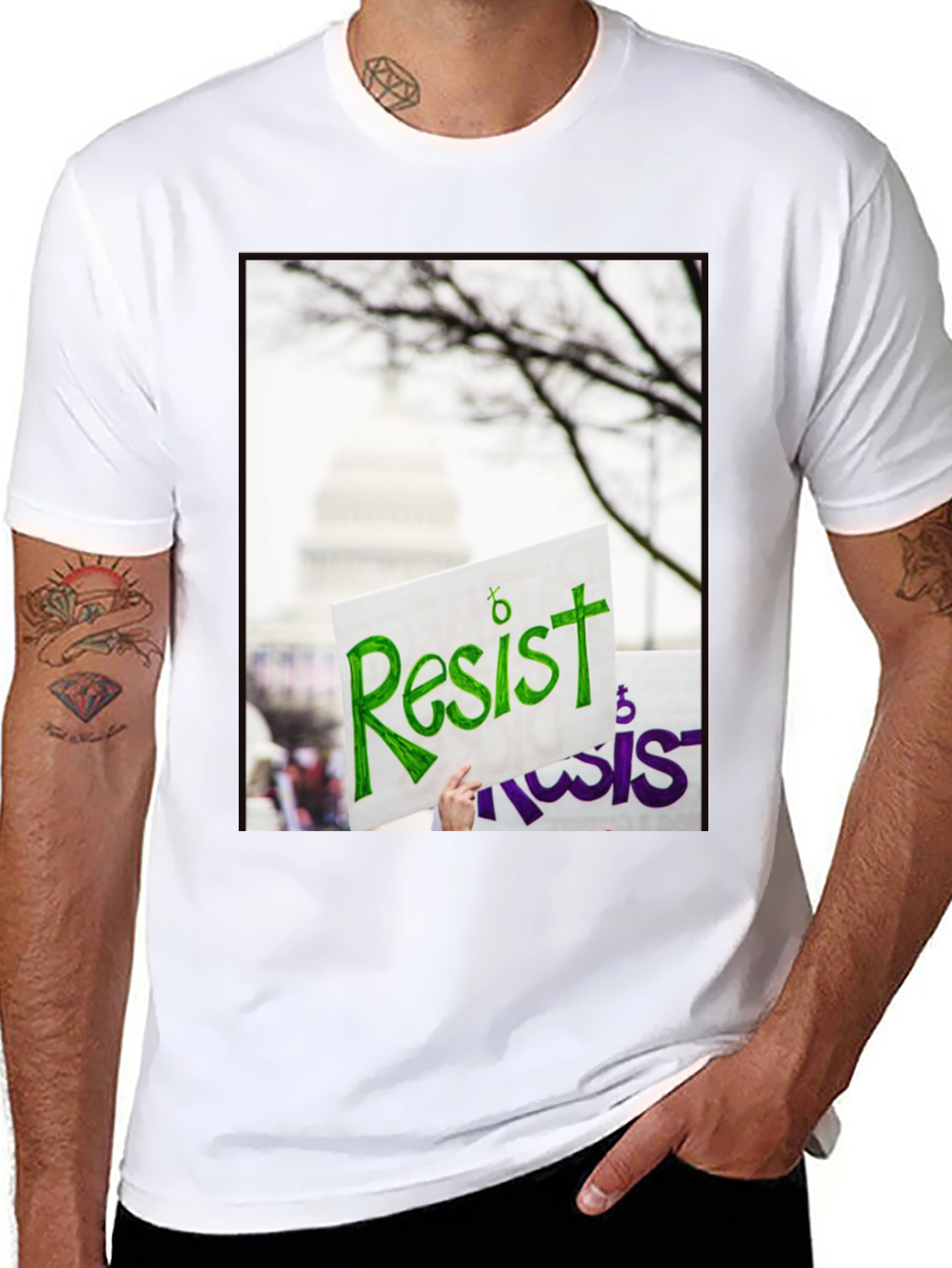 Resist Graphic Print T-Shirt - Activism Tee