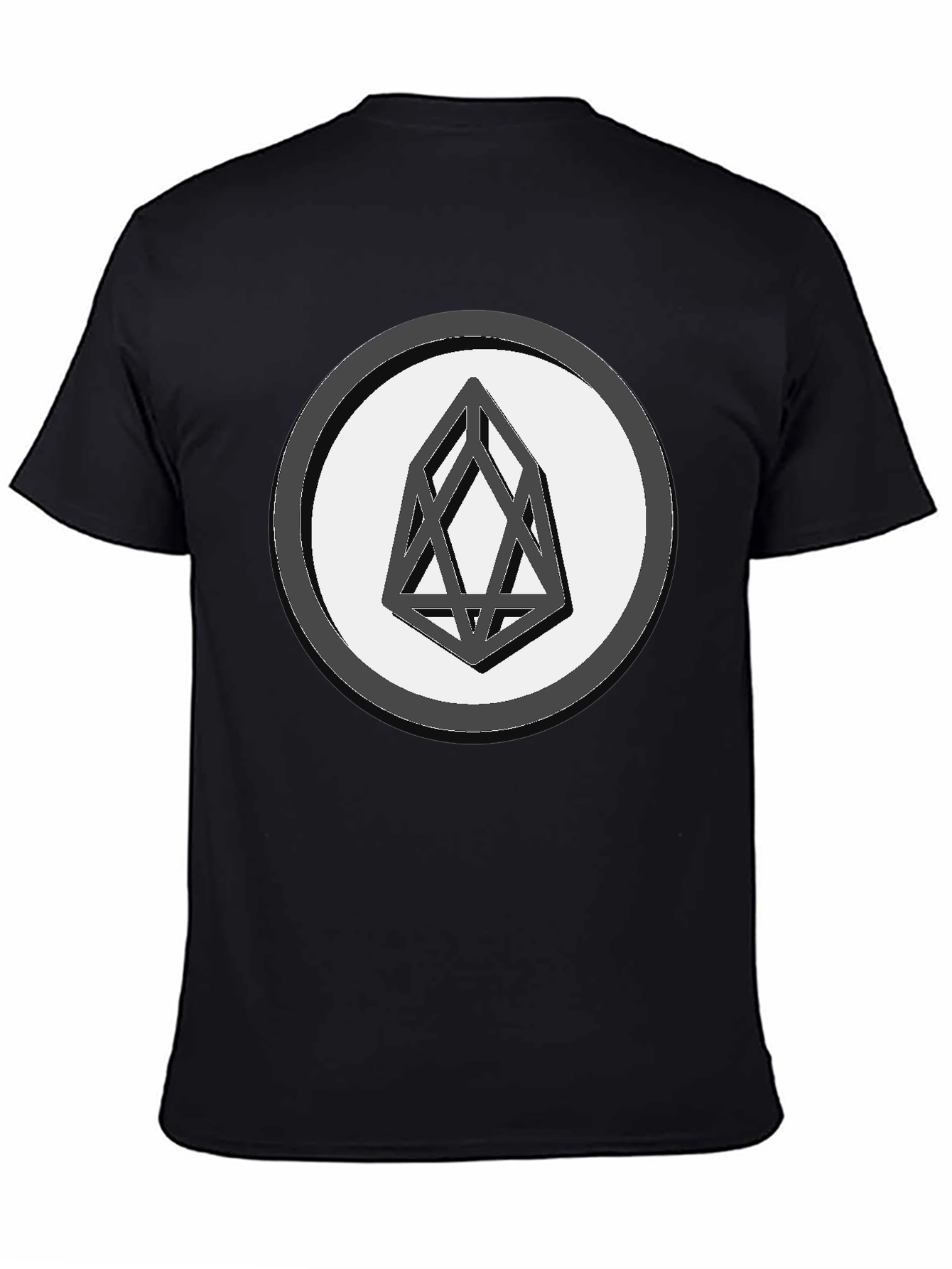 Geometric Graphic Print Tee - Black