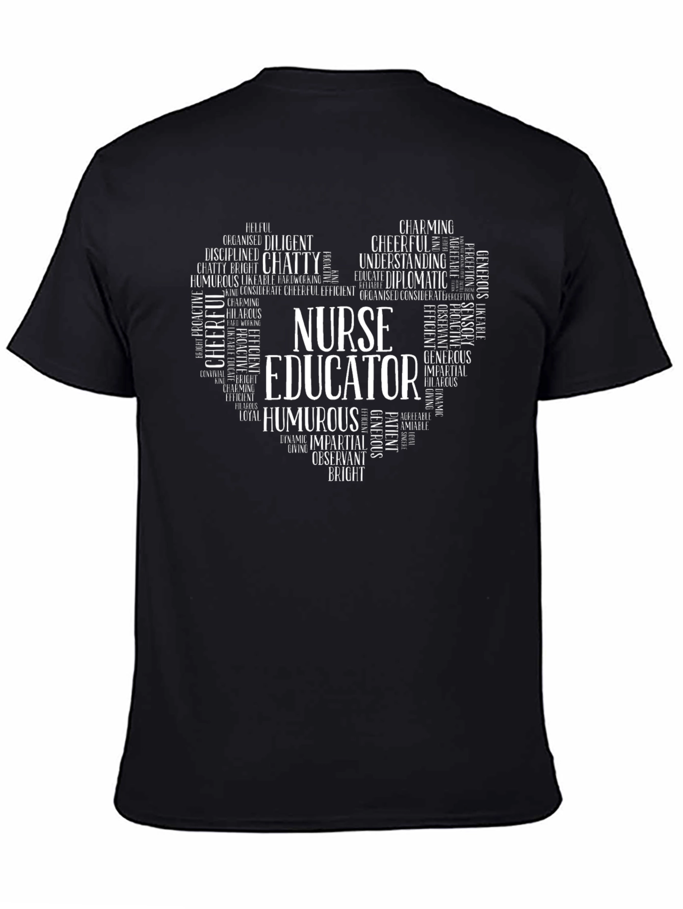 Nurse Educator Heart Word Art T-Shirt