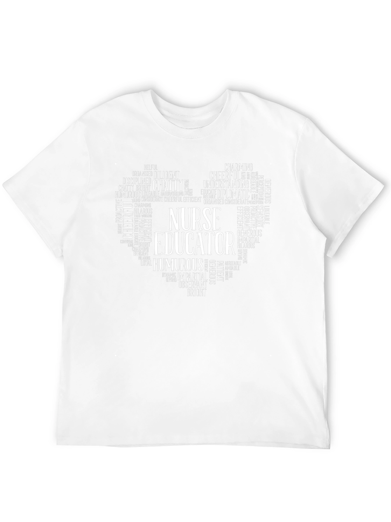 Nurse Educator Heart Word Art T-Shirt